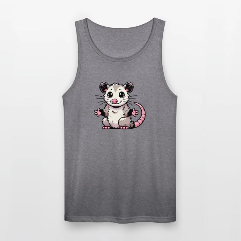 Cute Kawaii Opossum Cartoon Animal Art
