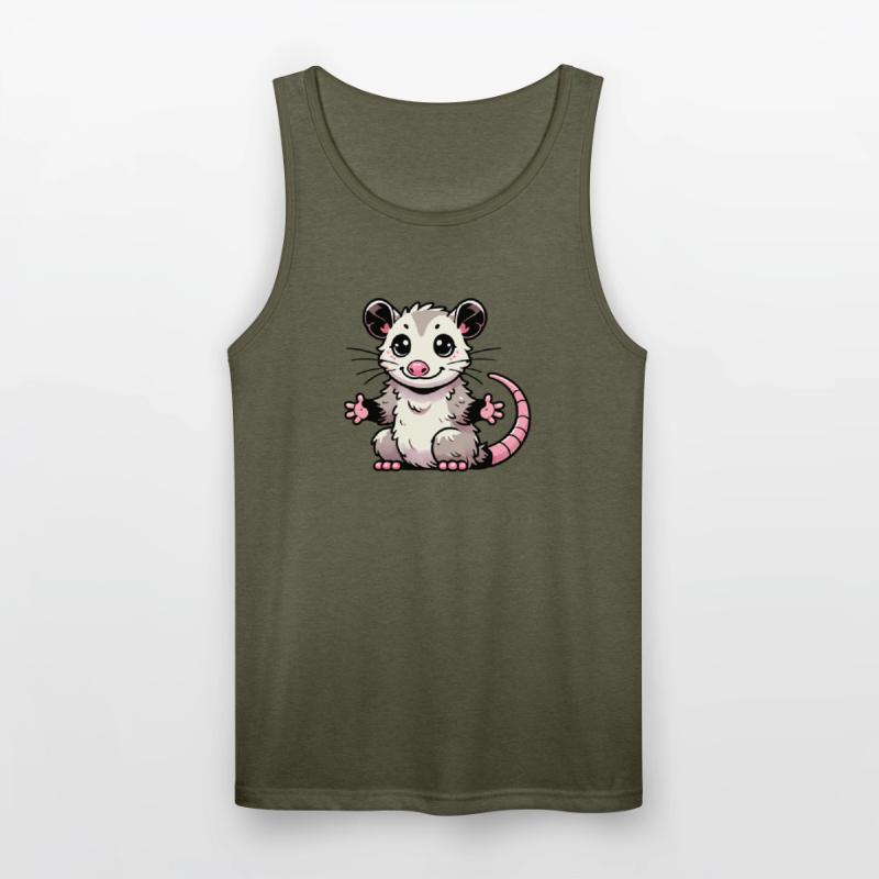 Cute Kawaii Opossum Cartoon Animal Art