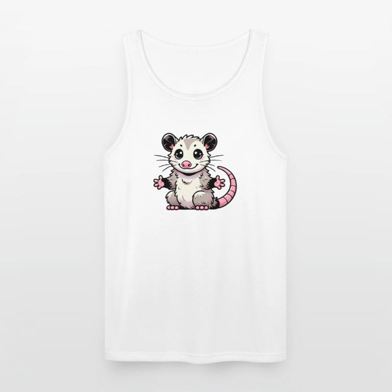 Cute Kawaii Opossum Cartoon Animal Art