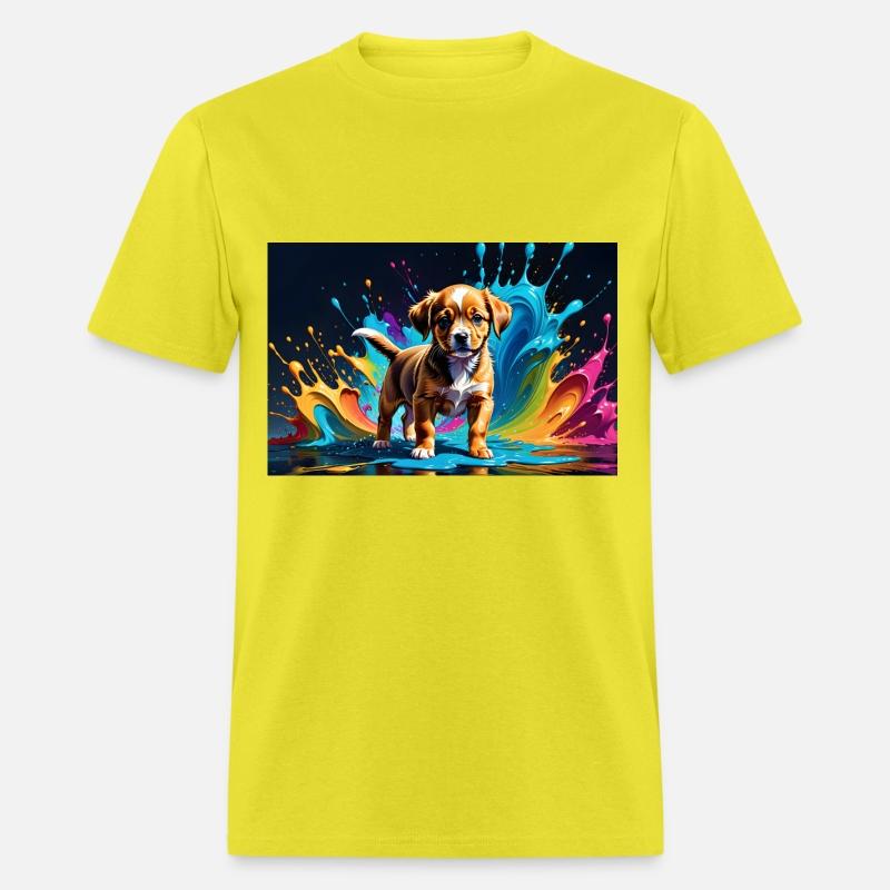 Cute Puppy Made of Liquid Colours