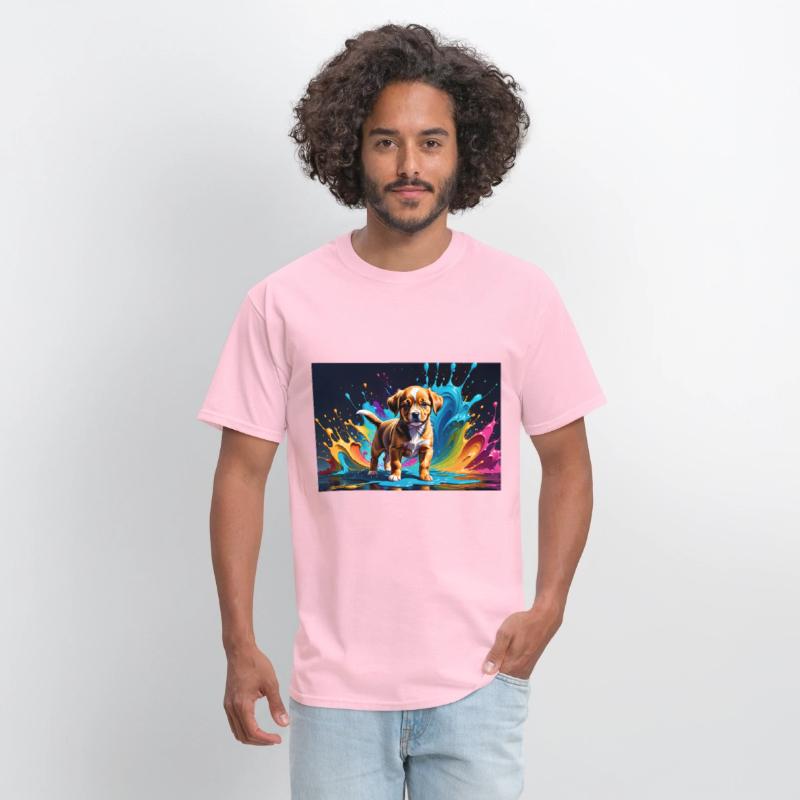 Cute Puppy Made of Liquid Colours