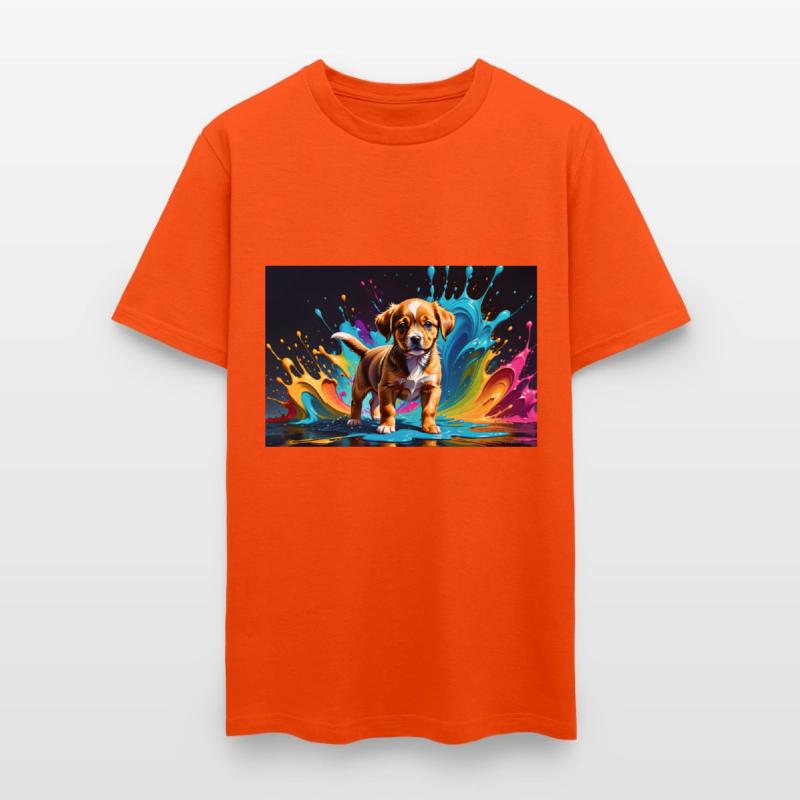 Cute Puppy Made of Liquid Colours