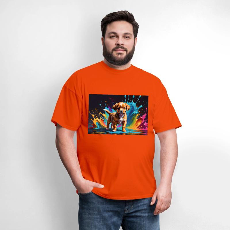 Cute Puppy Made of Liquid Colours