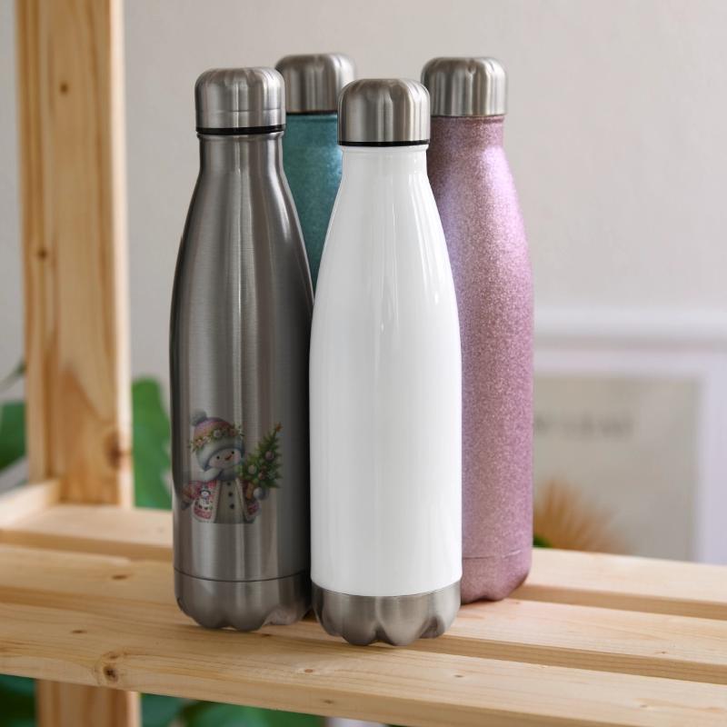 cute snowman and christmas tree