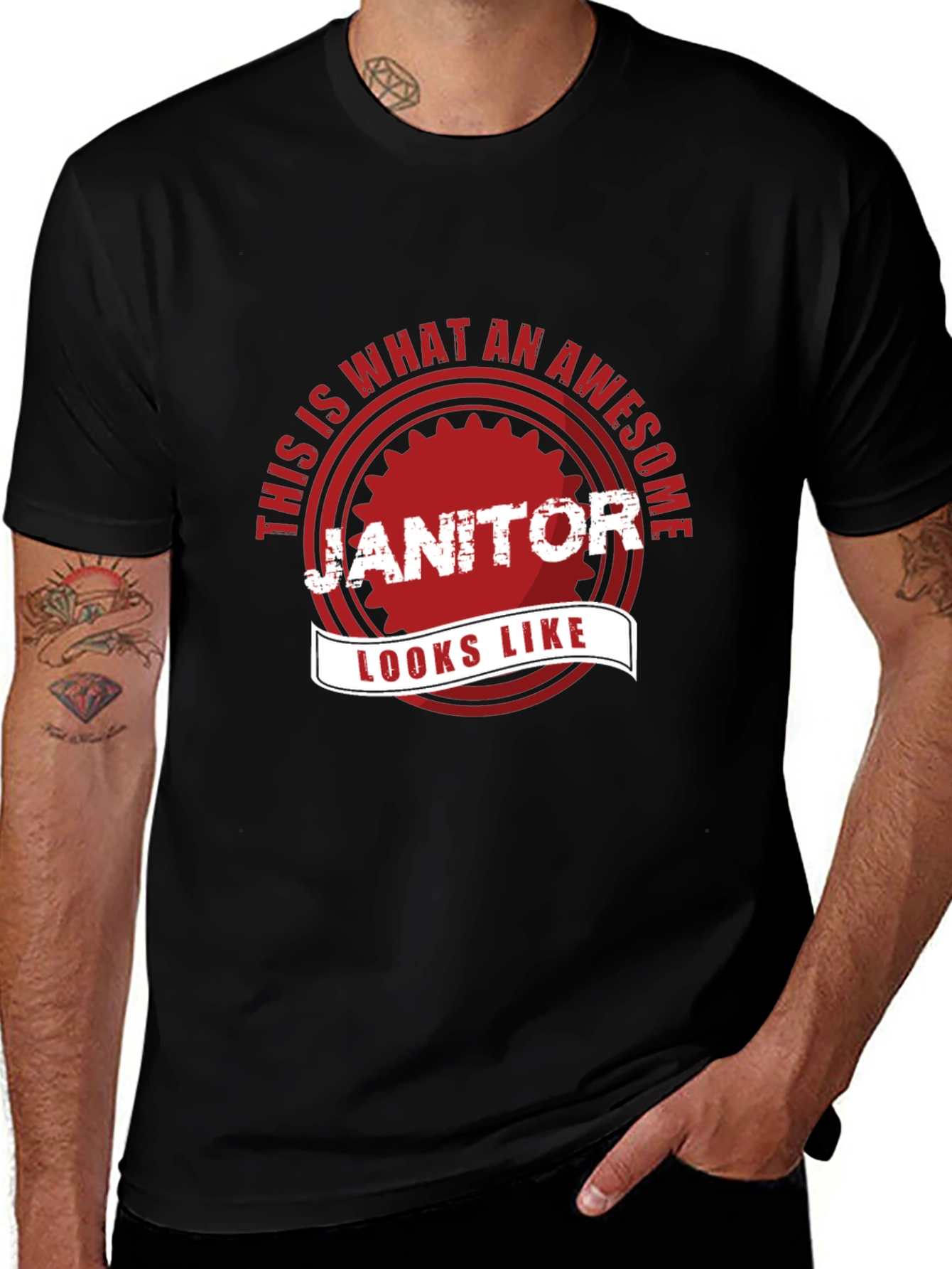 Awesome Janitor T-Shirt - Funny Gift