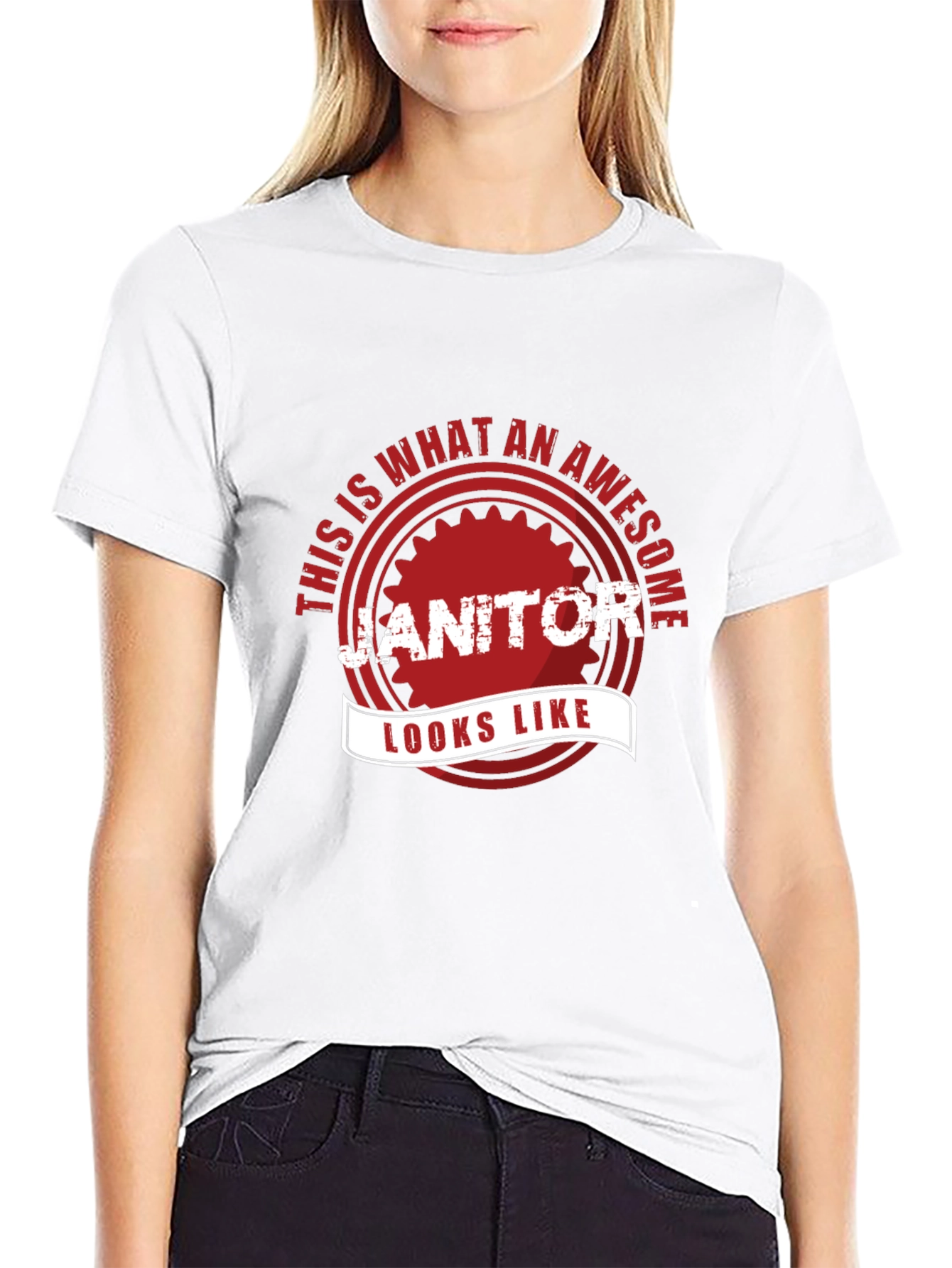 Awesome Janitor T-Shirt - Funny Gift