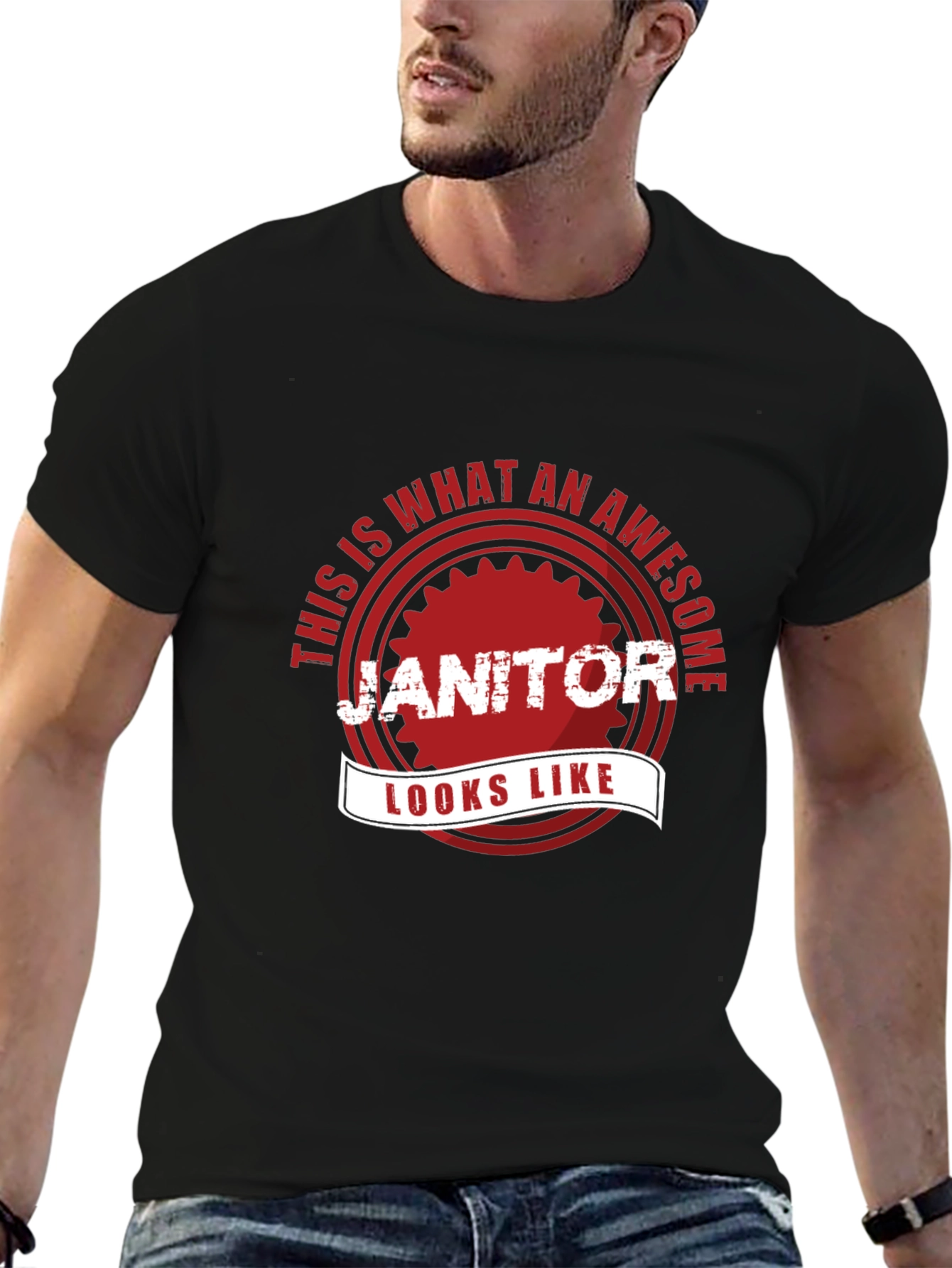 Awesome Janitor T-Shirt - Funny Gift