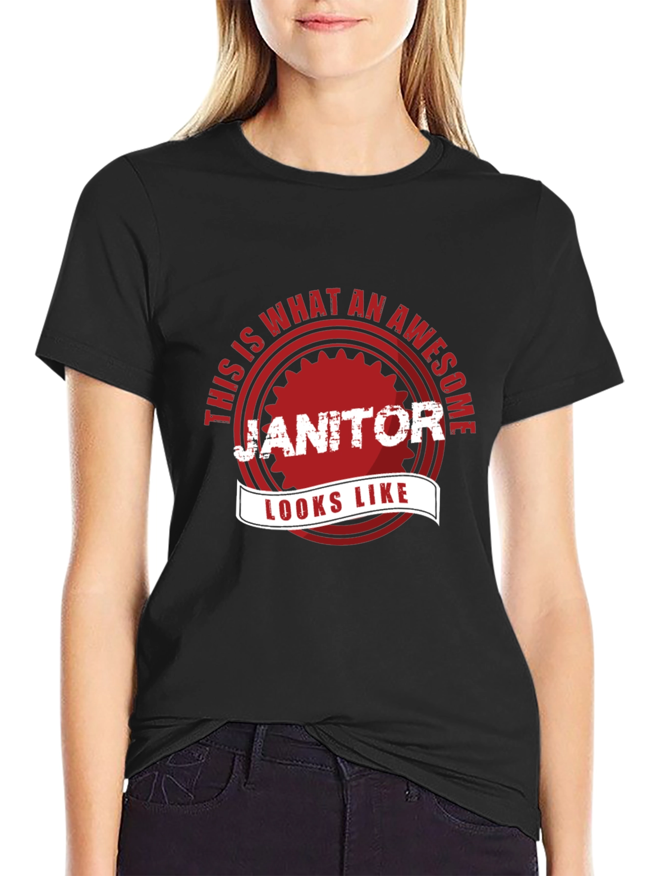 Awesome Janitor T-Shirt - Funny Gift