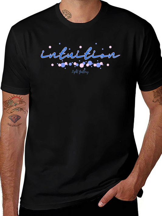 Intuition Graphic Tee - Black Cotton T-Shirt