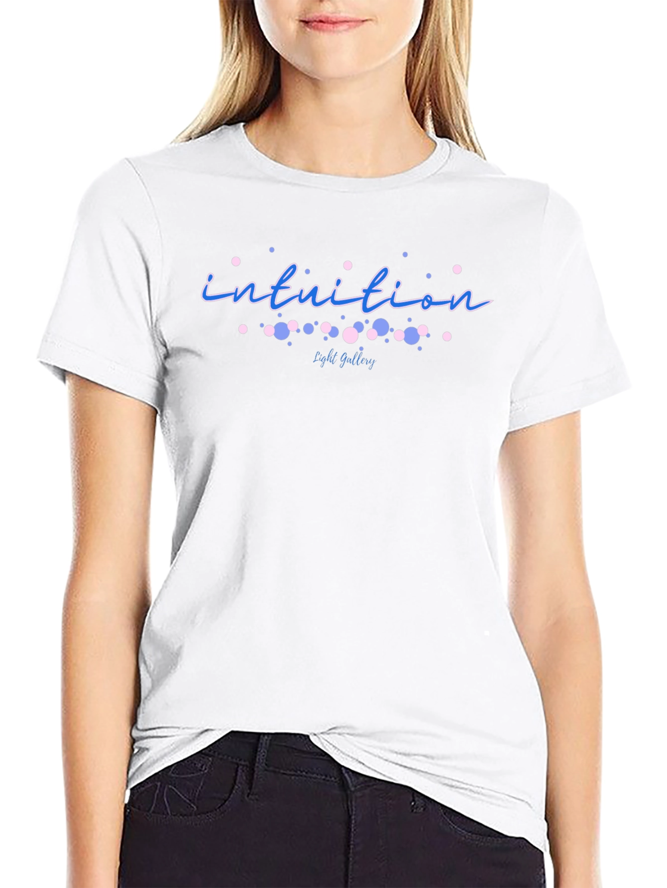 Intuition Graphic Tee - Black Cotton T-Shirt