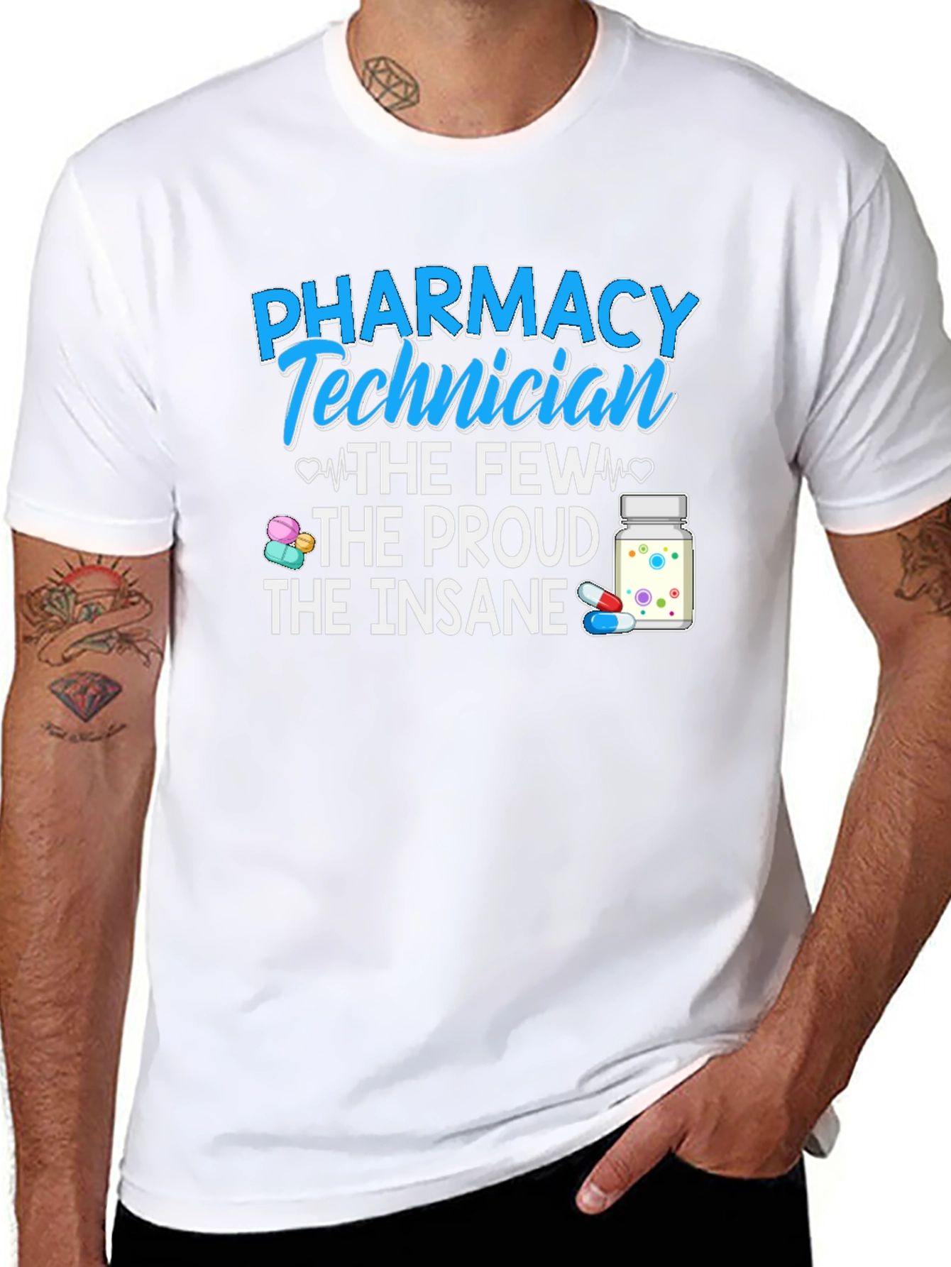 Pharmacy Technician Proud Insane T-Shirt