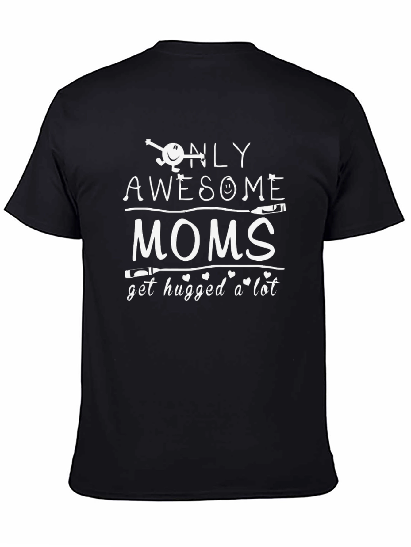 Awesome Moms Graphic T-Shirt - Black