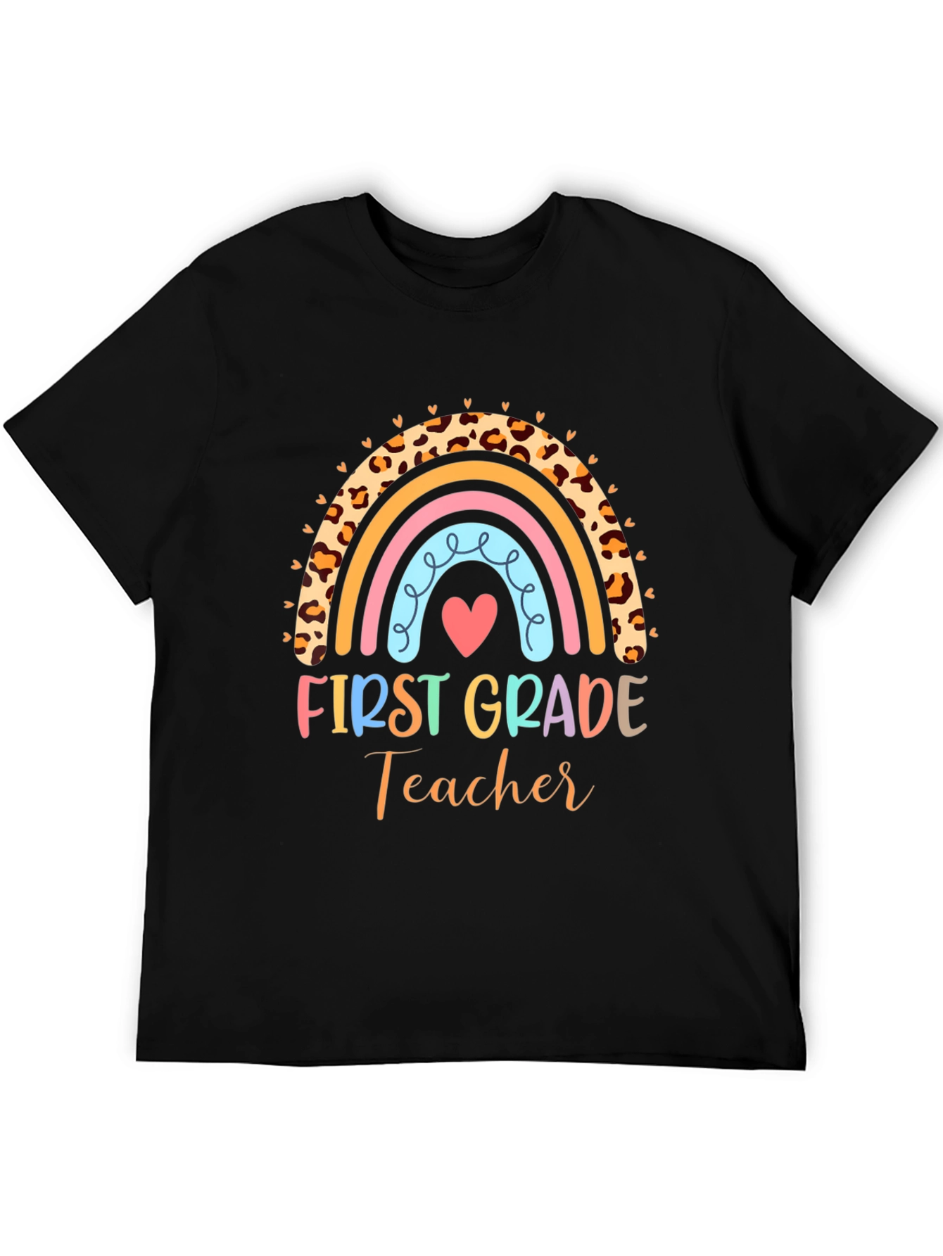 First Grade Teacher Rainbow T-Shirt