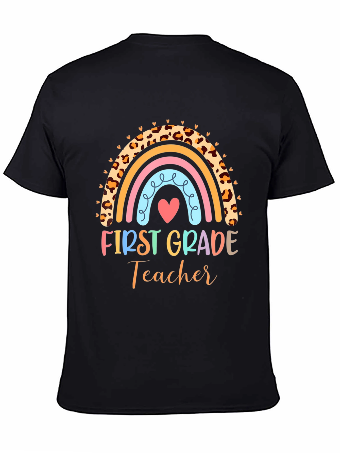 First Grade Teacher Rainbow T-Shirt