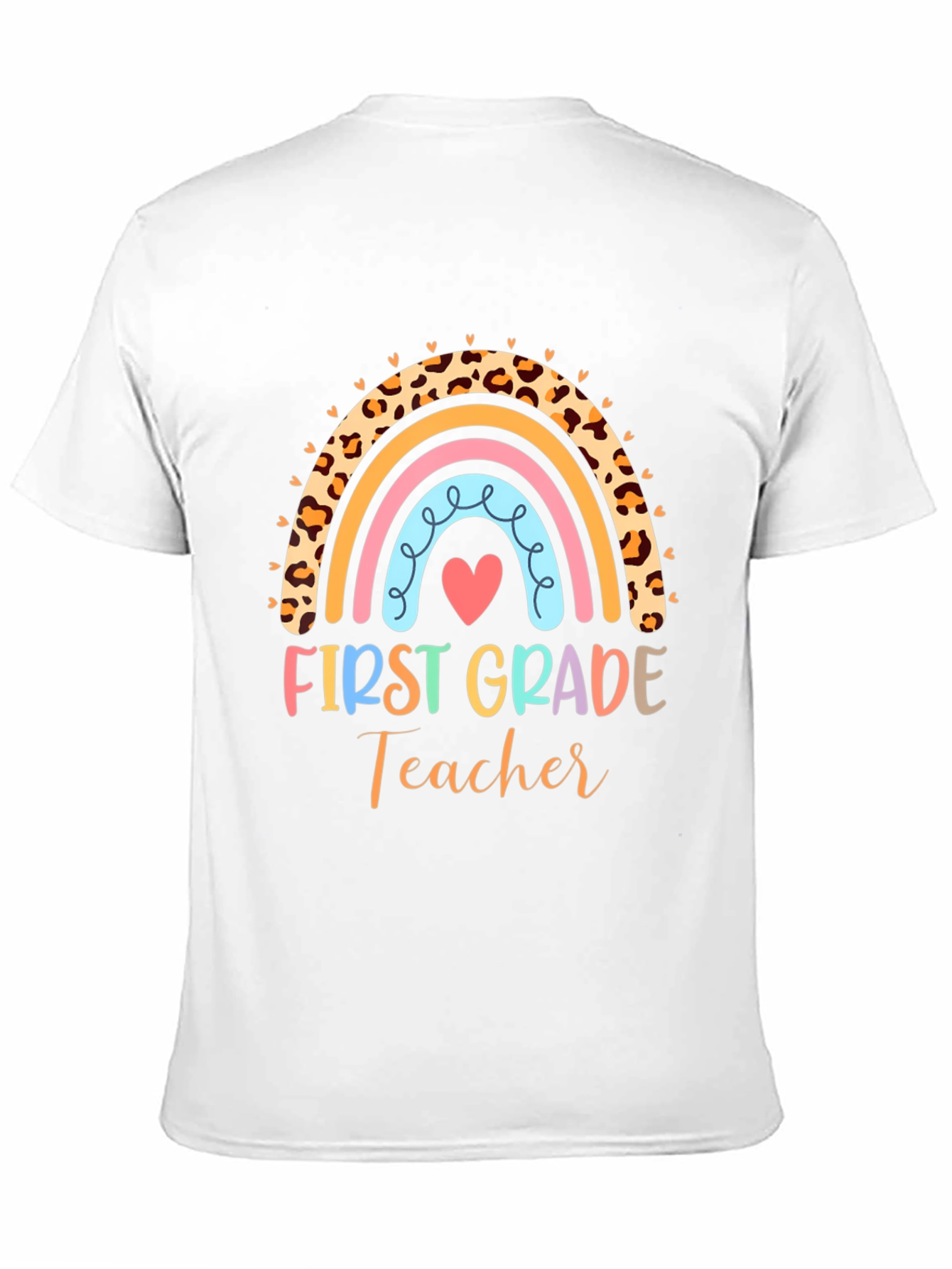 First Grade Teacher Rainbow T-Shirt