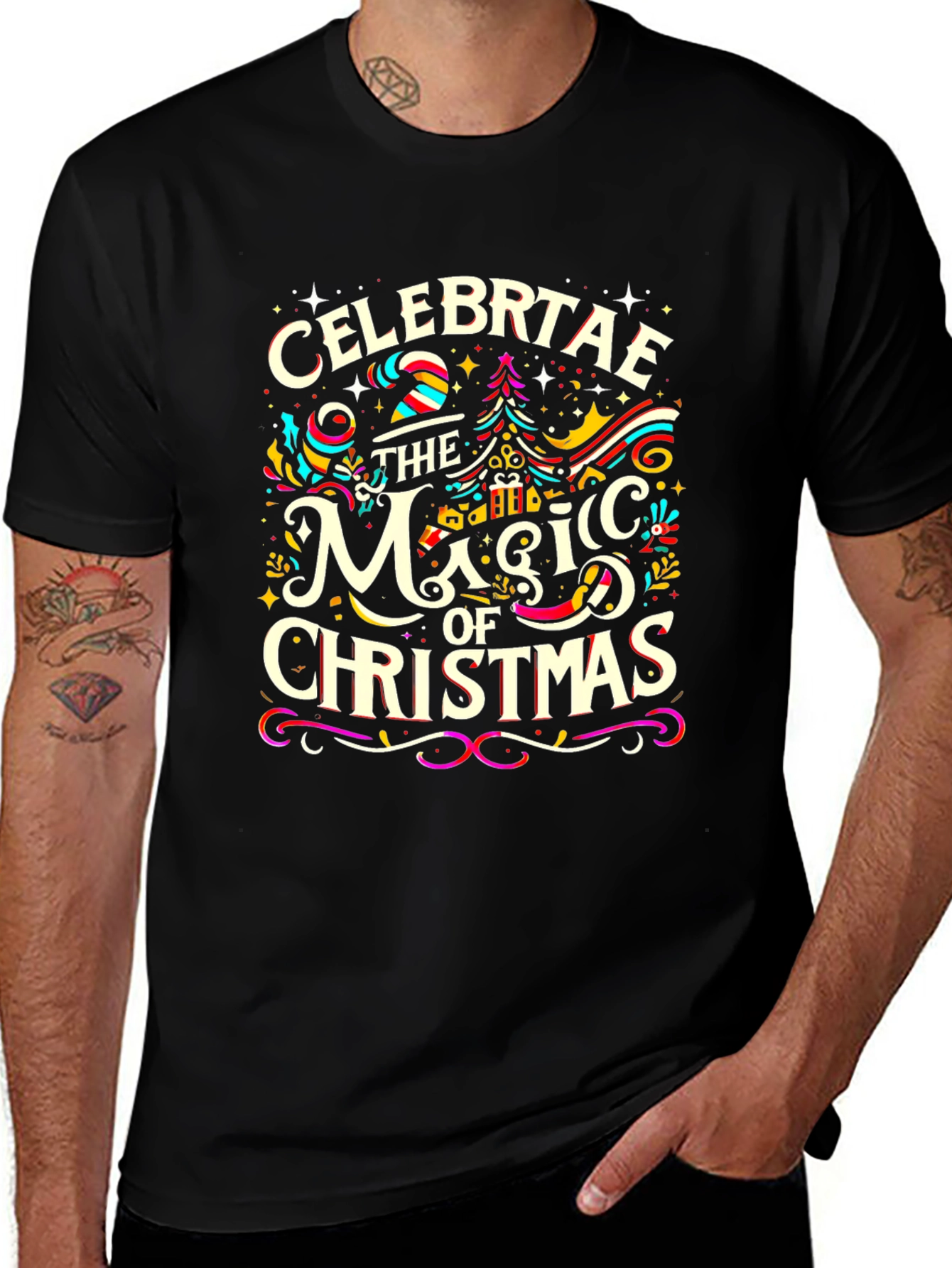 Celebrate the Magic of Christmas Graphic Tee
