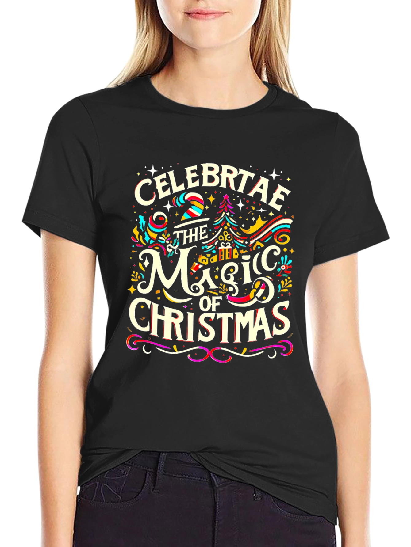Celebrate the Magic of Christmas Graphic Tee