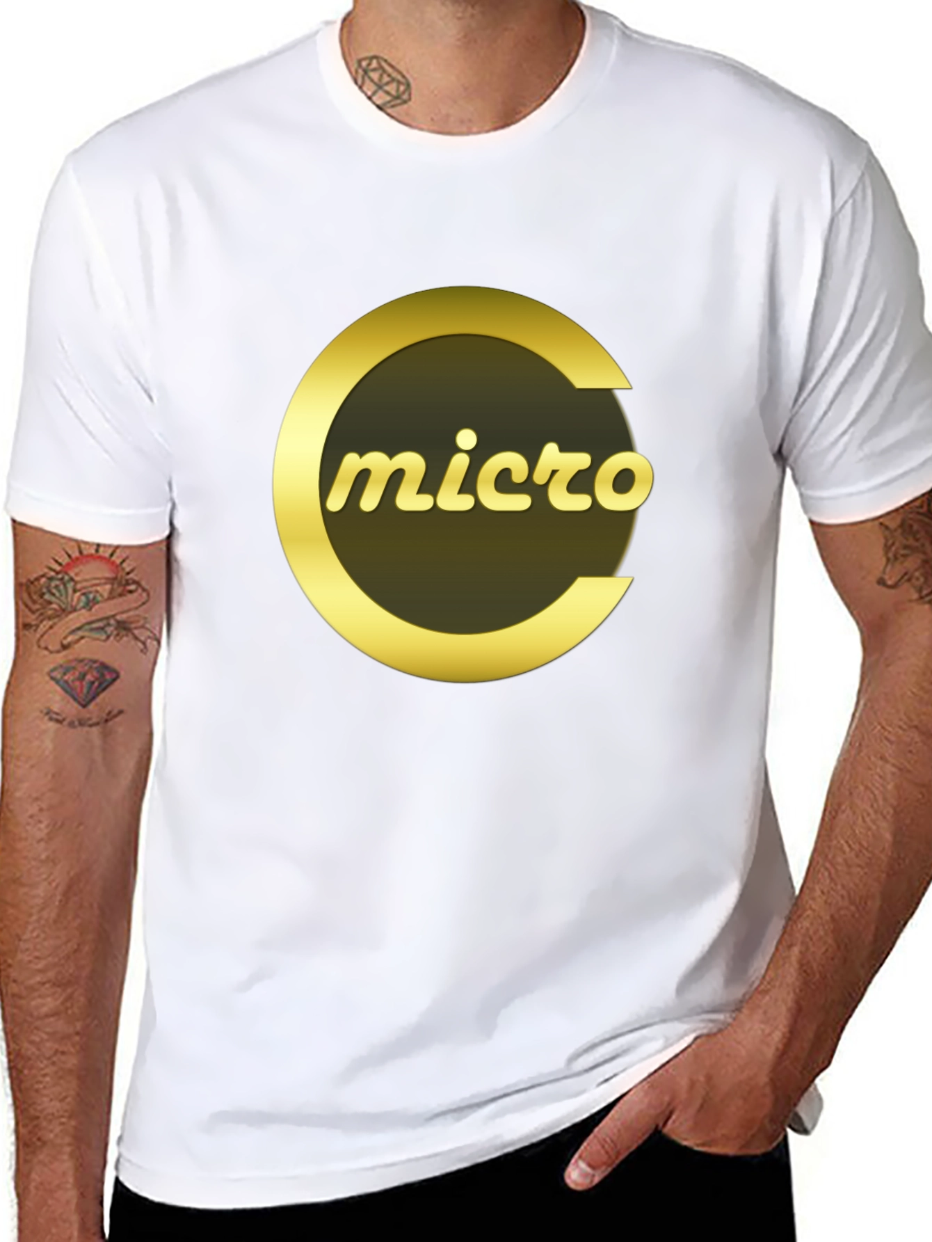 Micro Logo Graphic Tee - Soft Cotton Blend