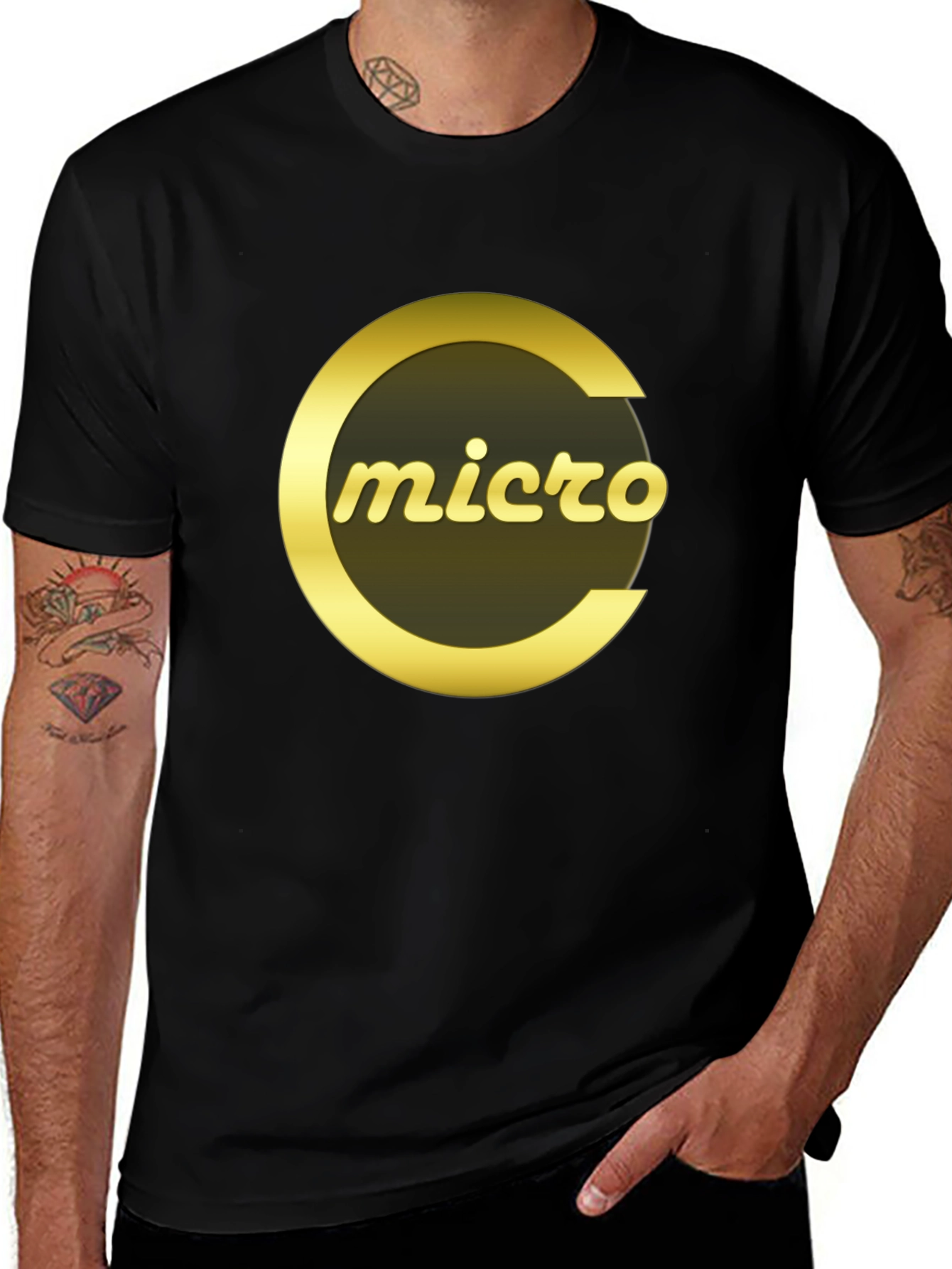 Micro Logo Graphic Tee - Soft Cotton Blend
