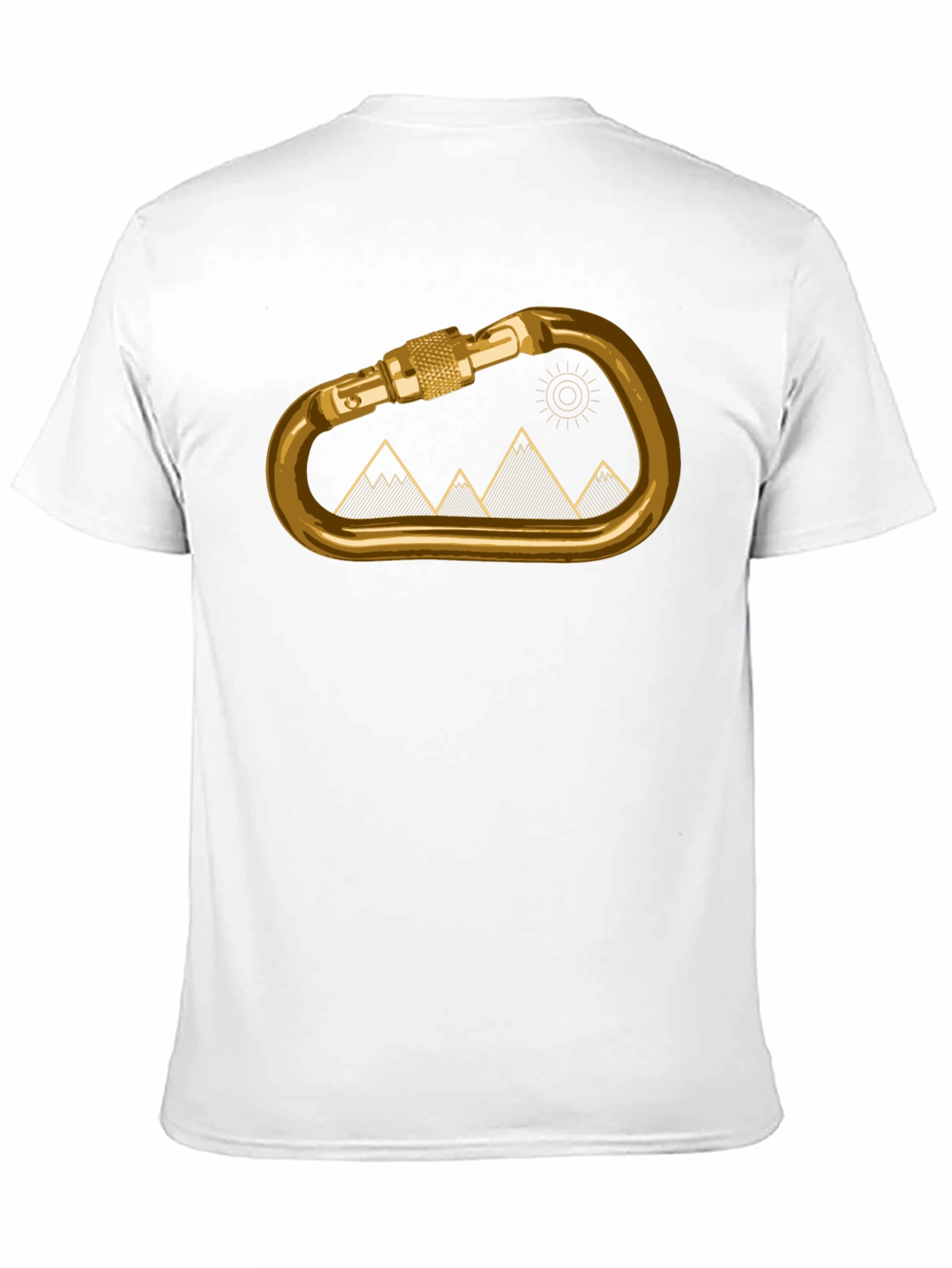 Climbing Carabiner Mountain Graphic Tee