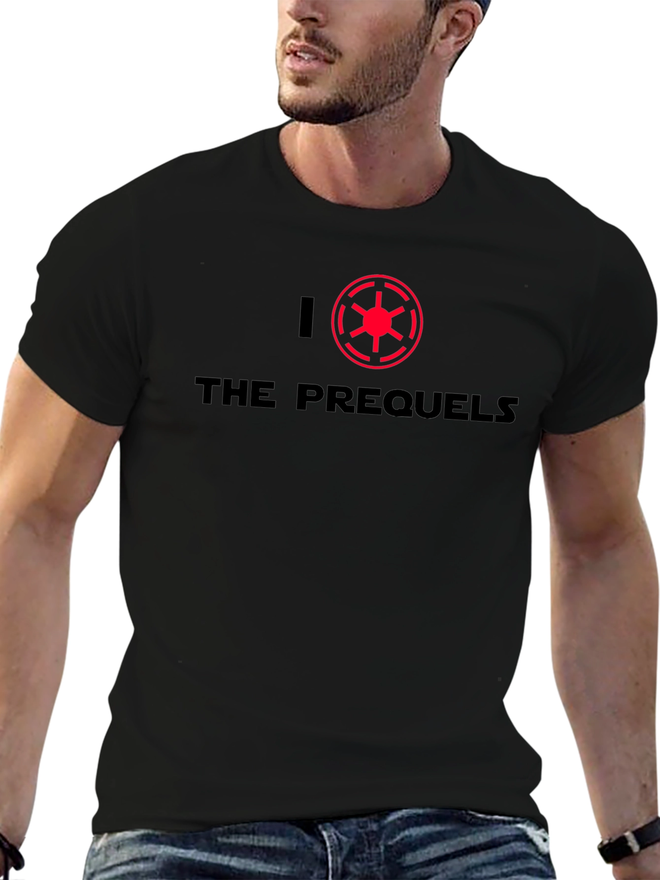 I Heart The Prequels Graphic T-Shirt - Black