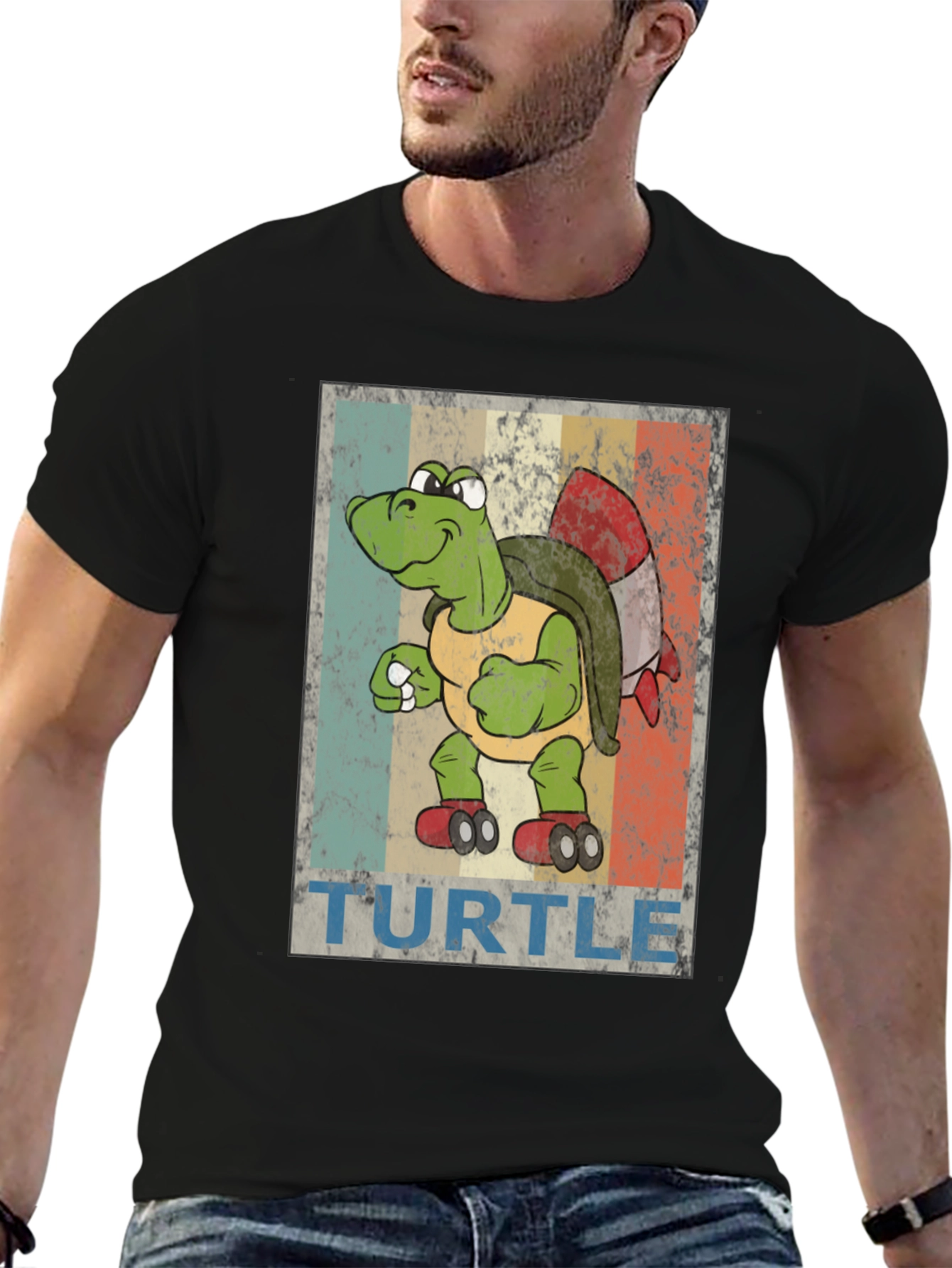 Retro Turtle Rocket T-Shirt