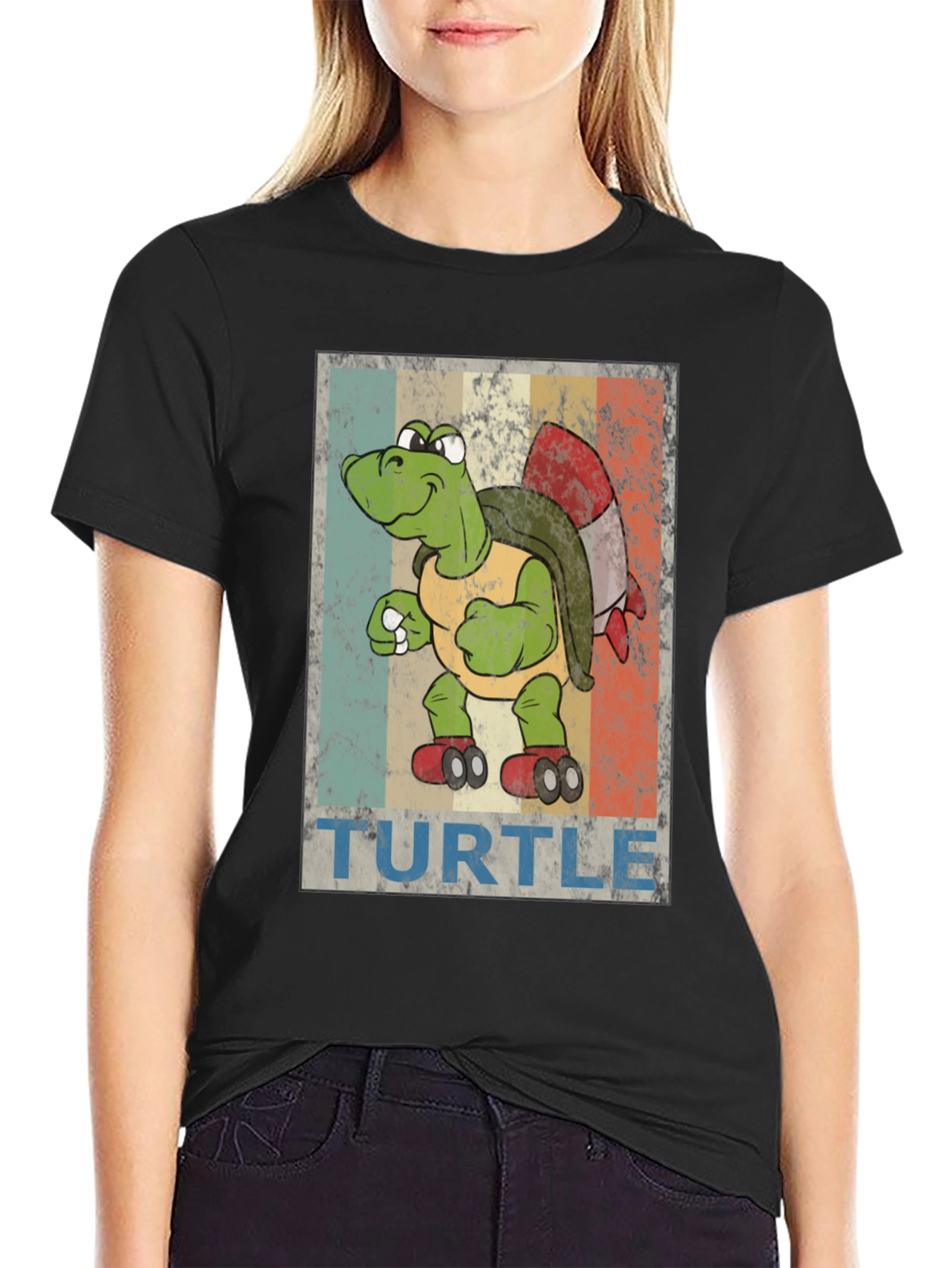 Retro Turtle Rocket T-Shirt