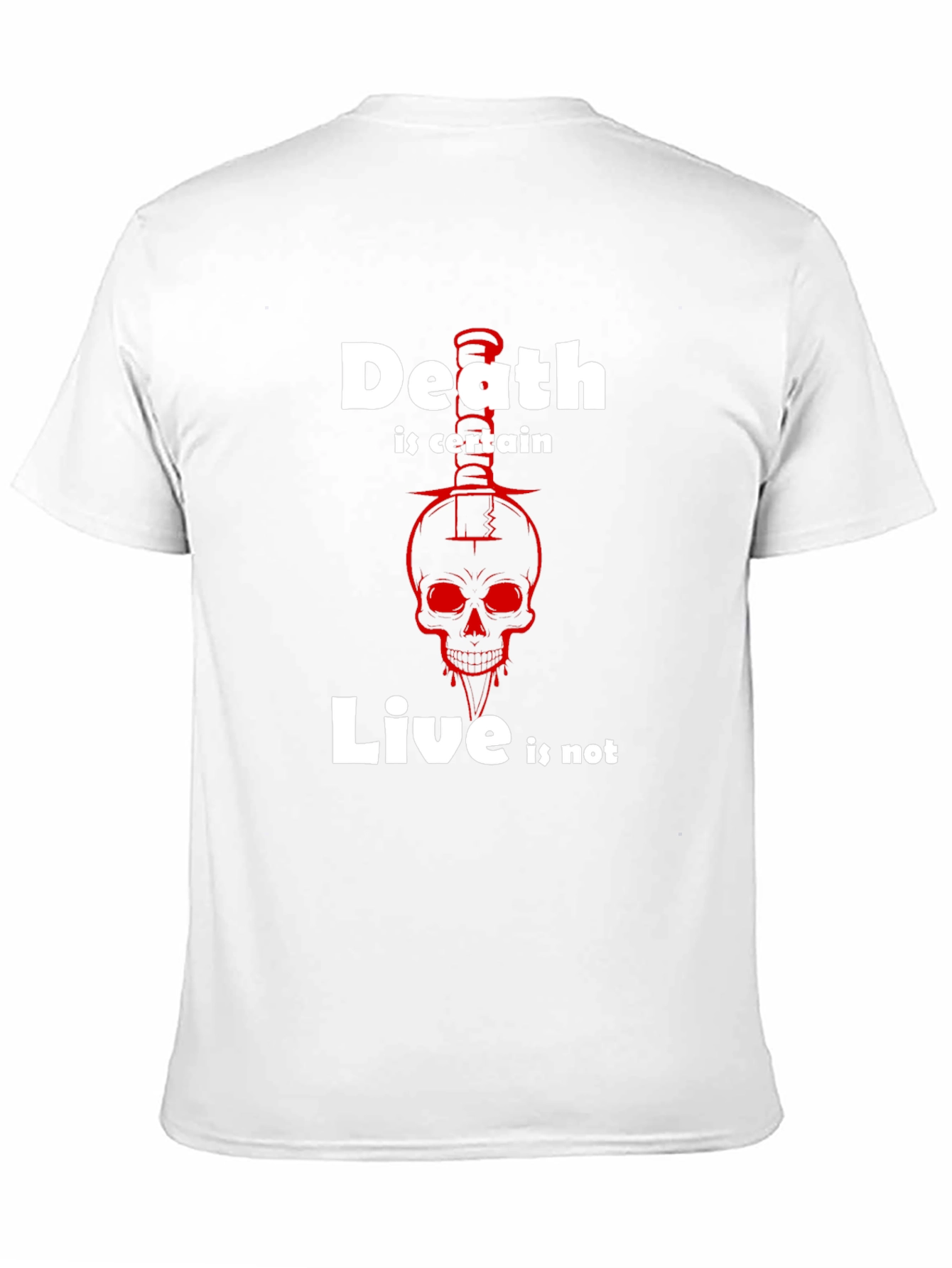 Death is Certain Skull Graphic Tee