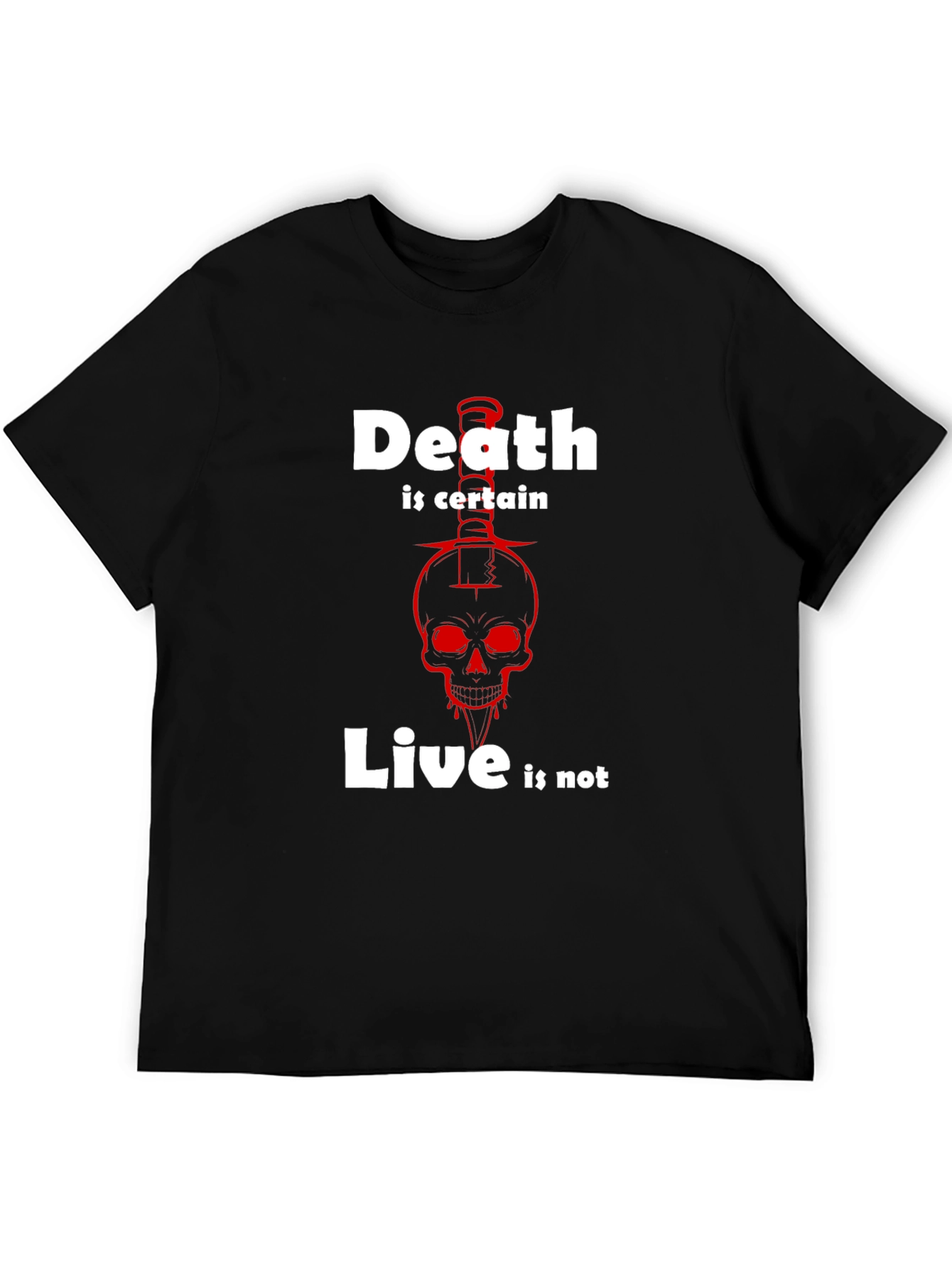 Death is Certain Skull Graphic Tee