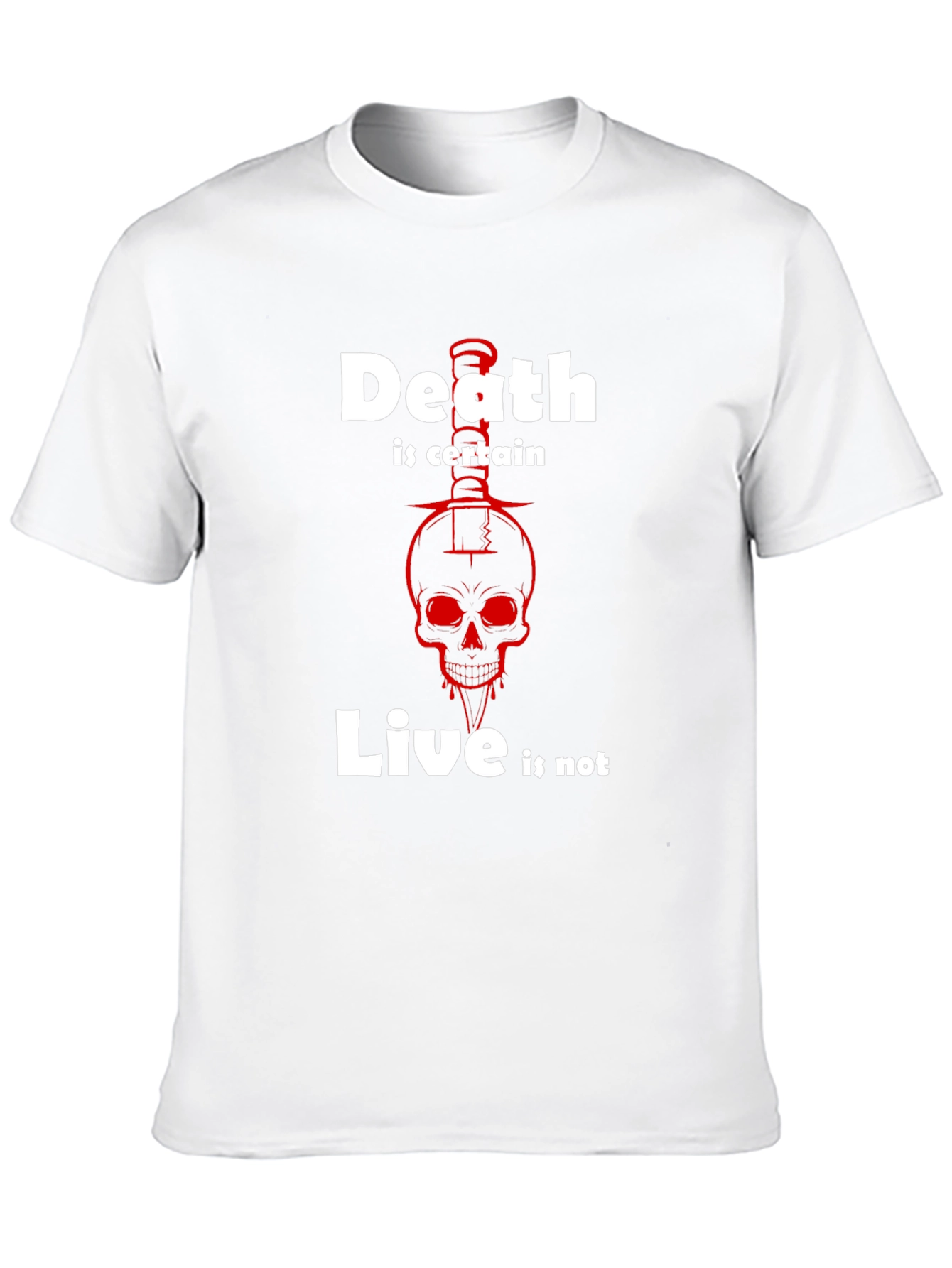 Death is Certain Skull Graphic Tee