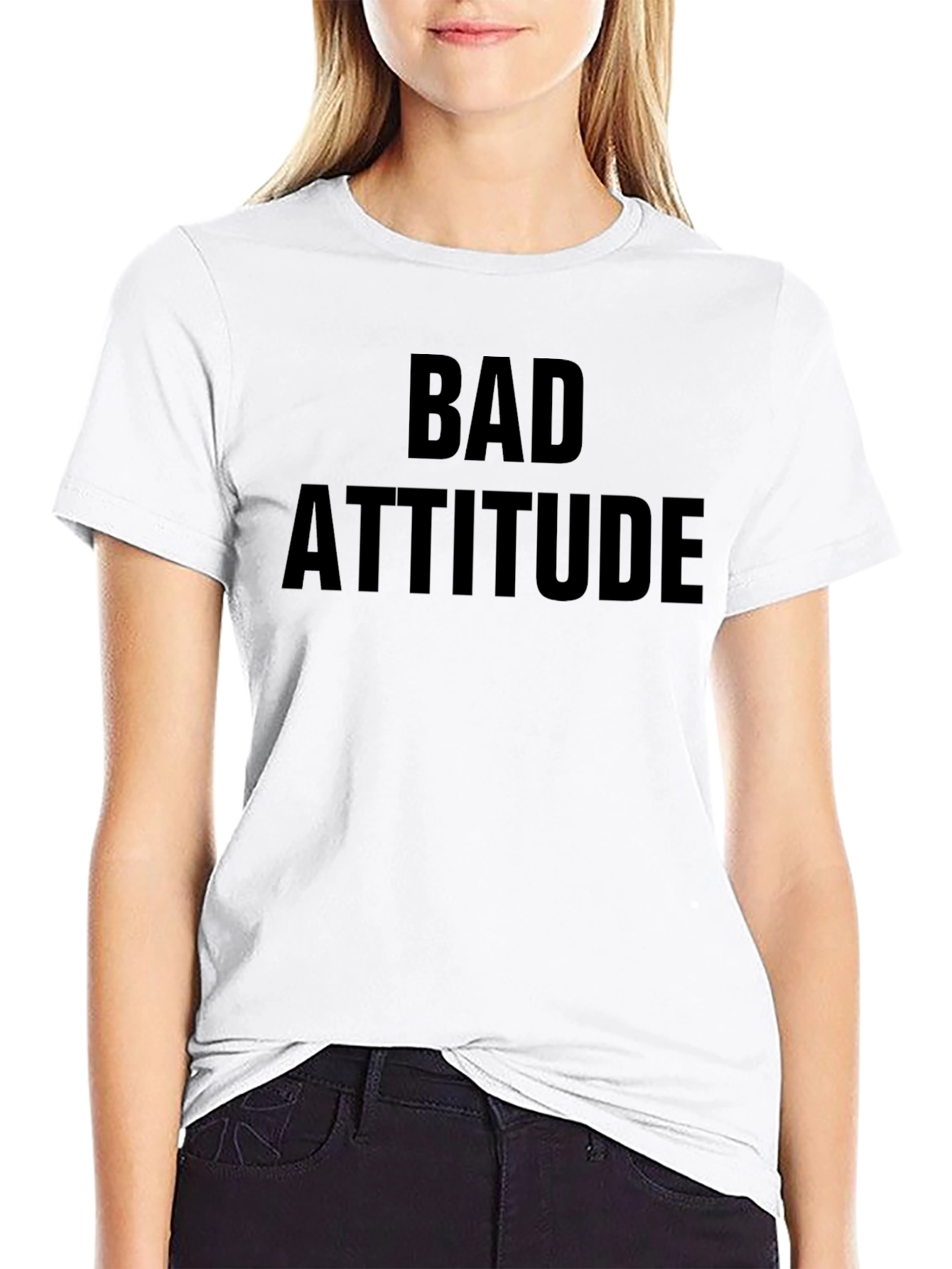 Bad Attitude Black Graphic Tee