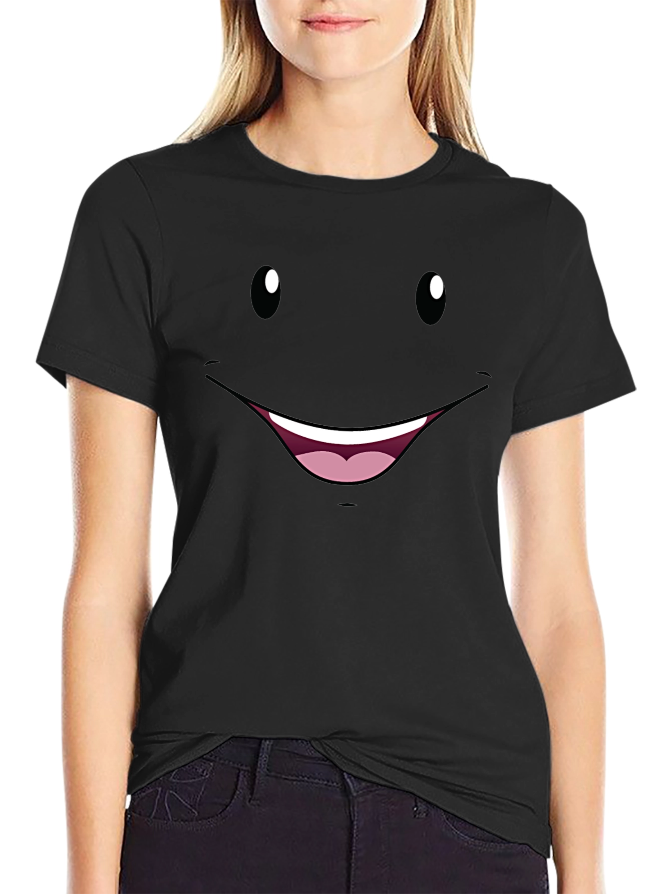 Nick Jr. Face Graphic Black T-Shirt