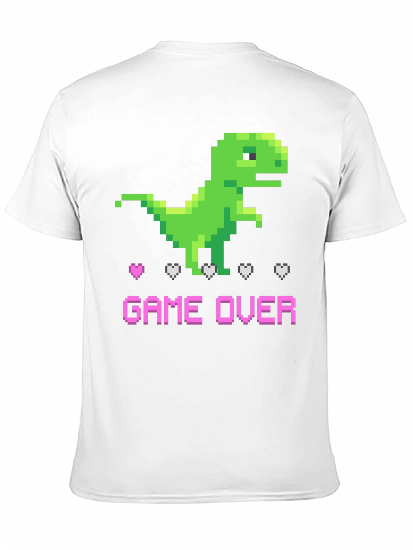 Pixel Dinosaur Game Over T-Shirt