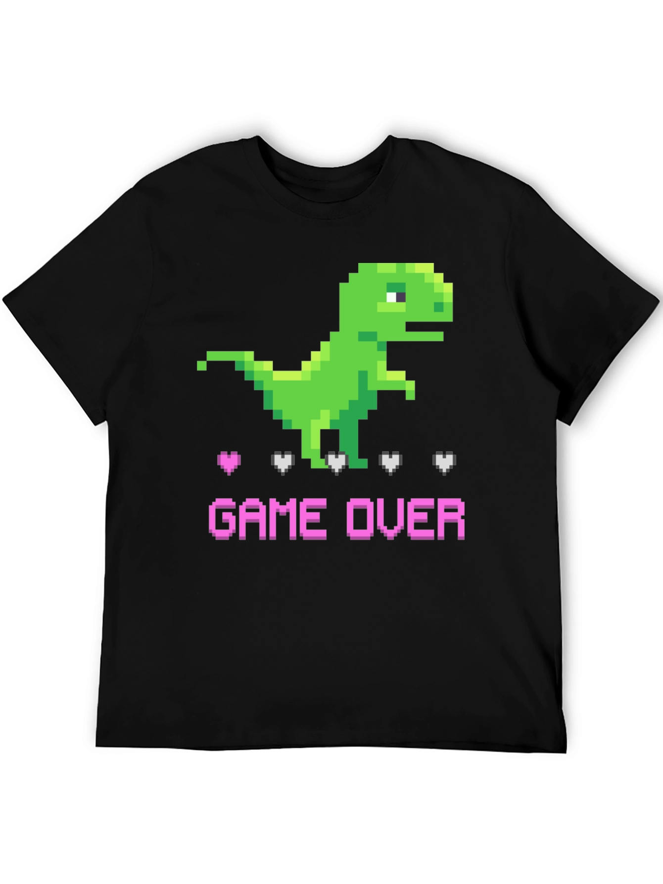 Pixel Dinosaur Game Over T-Shirt
