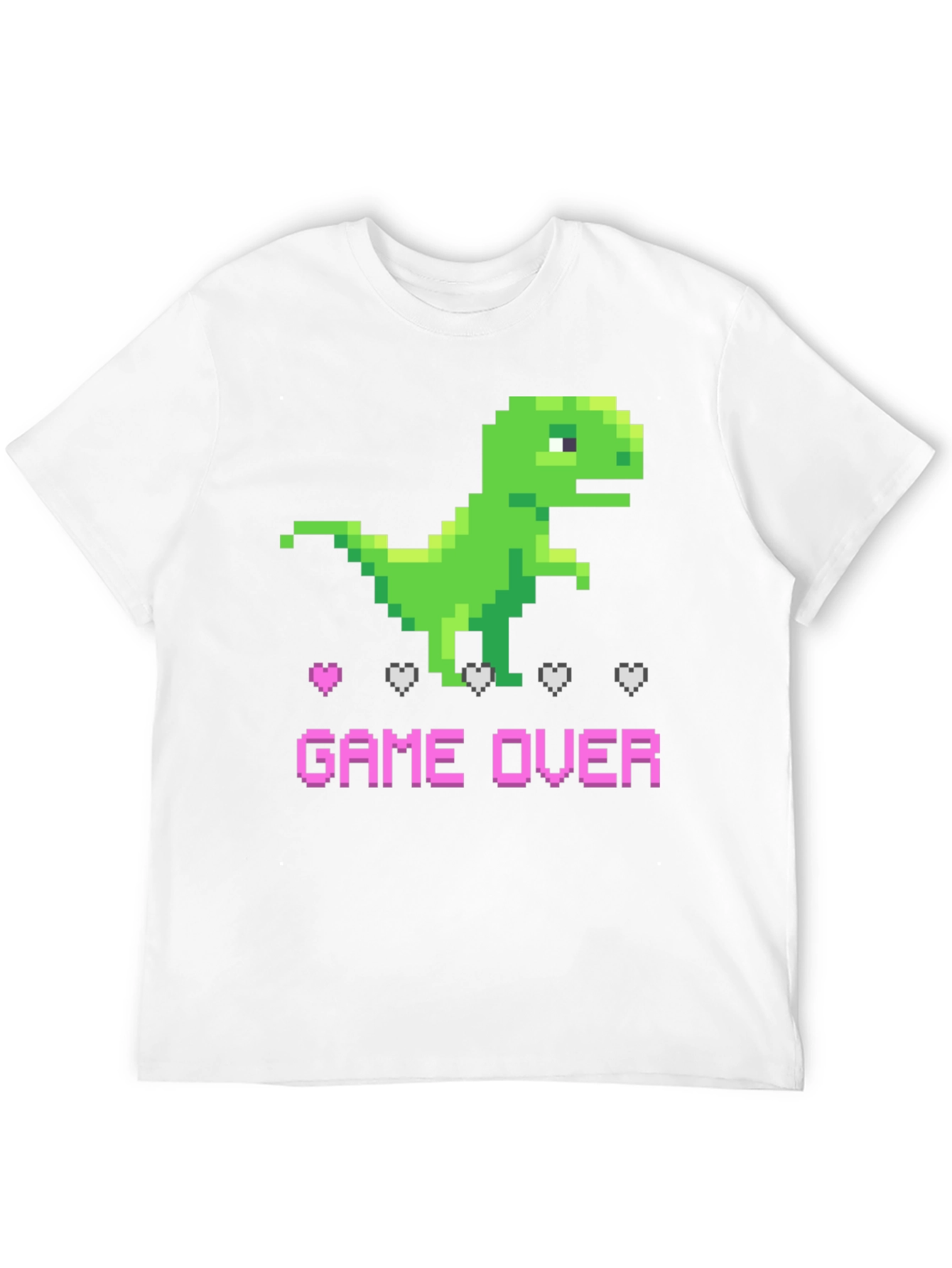 Pixel Dinosaur Game Over T-Shirt