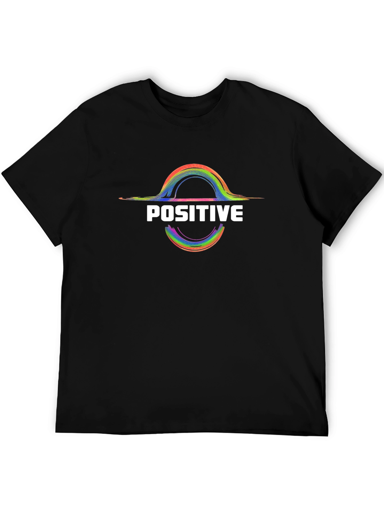 Positive Rainbow Graphic T-Shirt