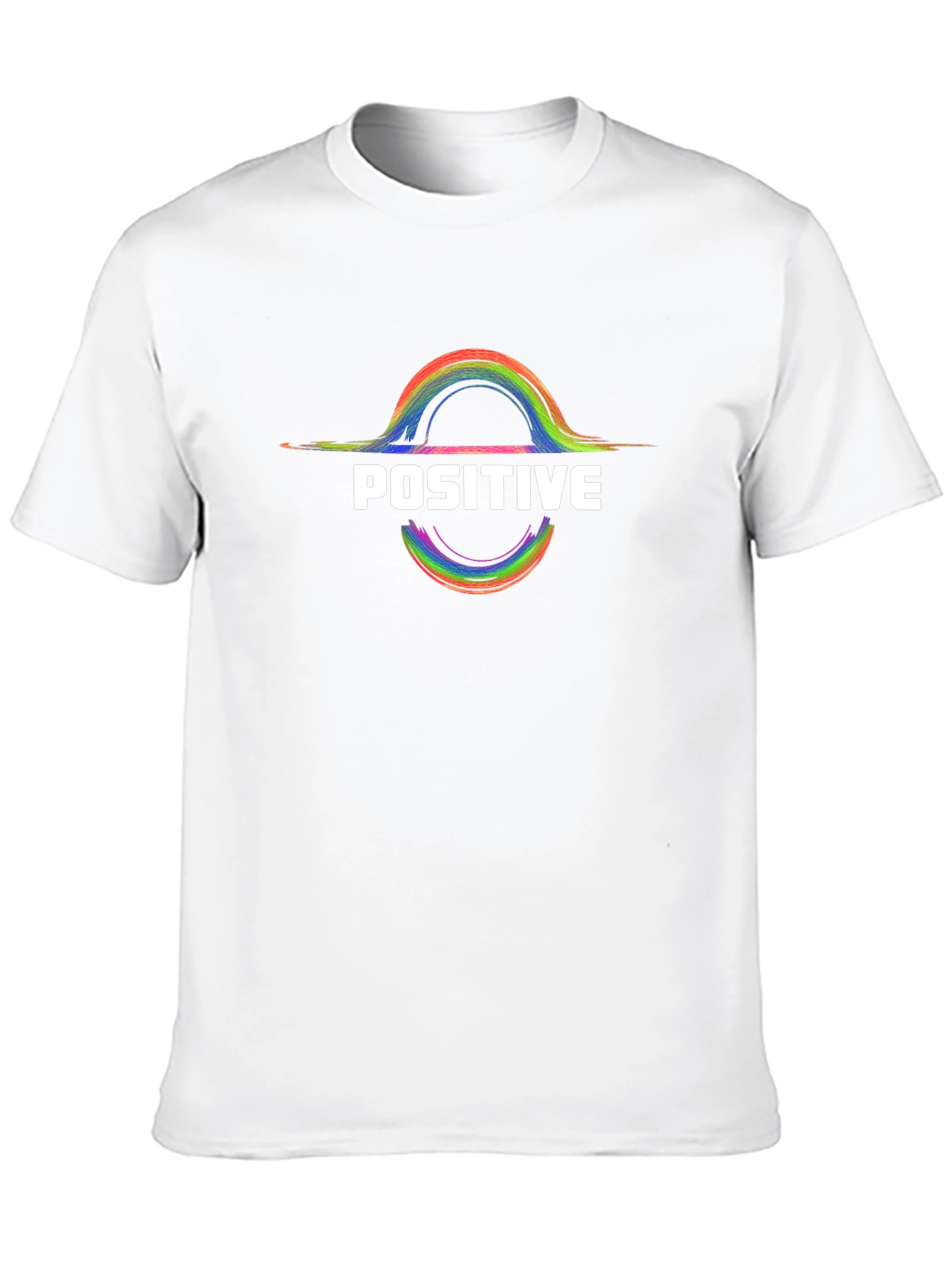 Positive Rainbow Graphic T-Shirt