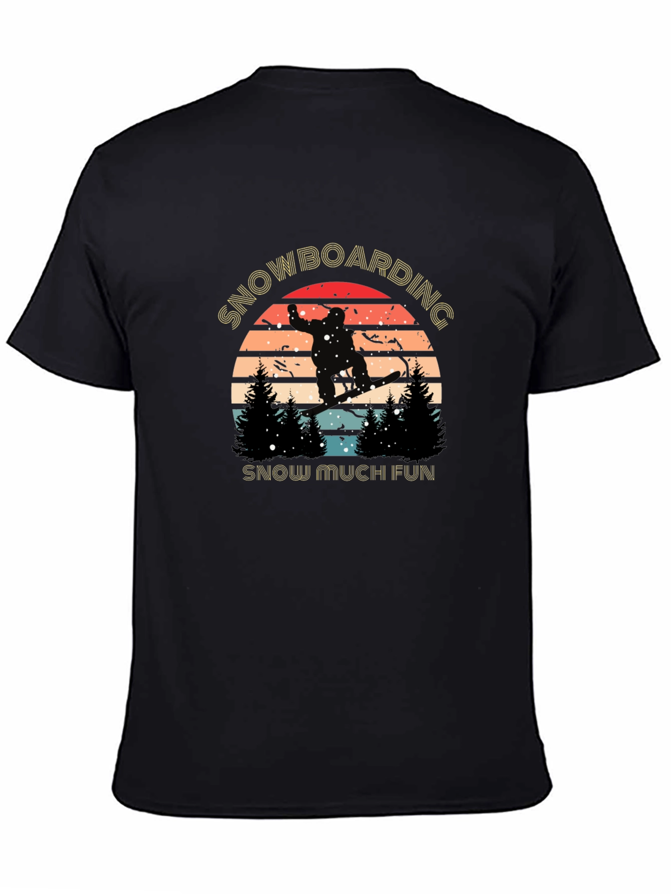 Snowboarding Fun Graphic T-Shirt