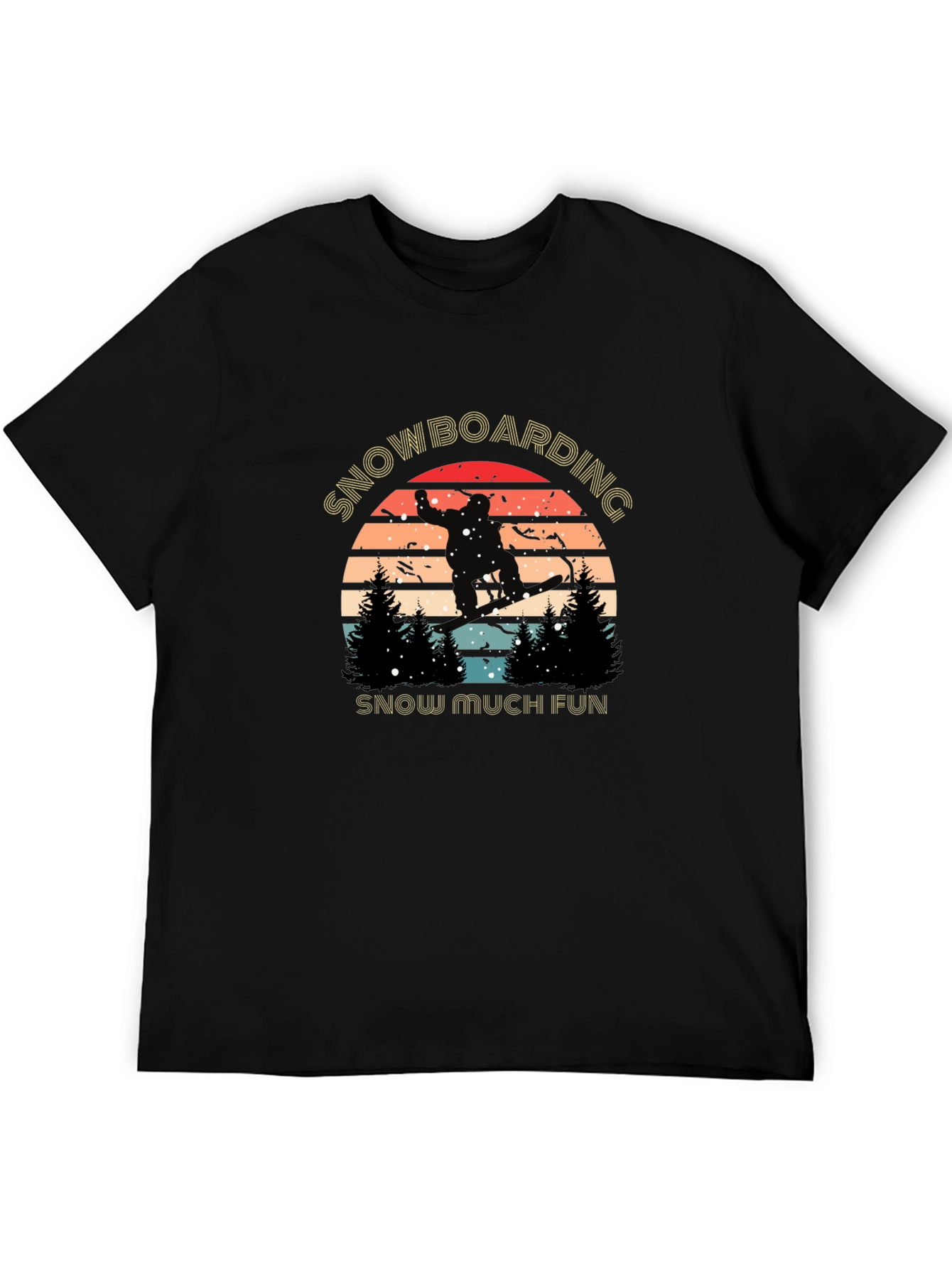 Snowboarding Fun Graphic T-Shirt