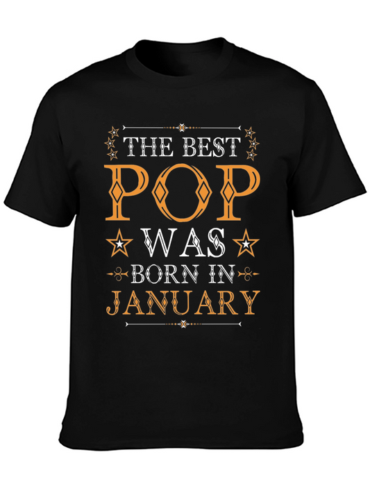 Best Pop Born in January T-Shirt