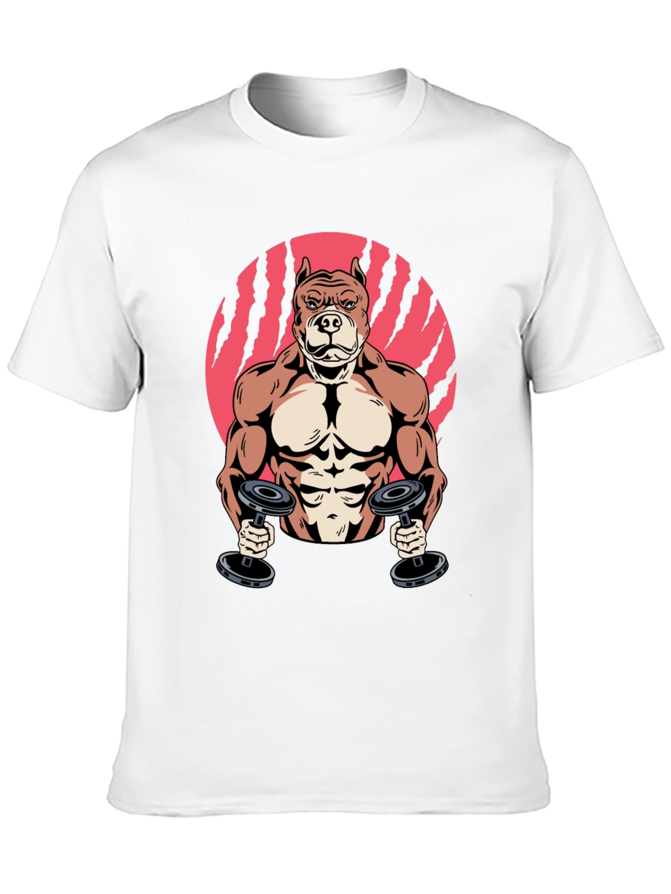 Muscle Dog Gym T-Shirt – Funny Fitness Dog Graphic Tee