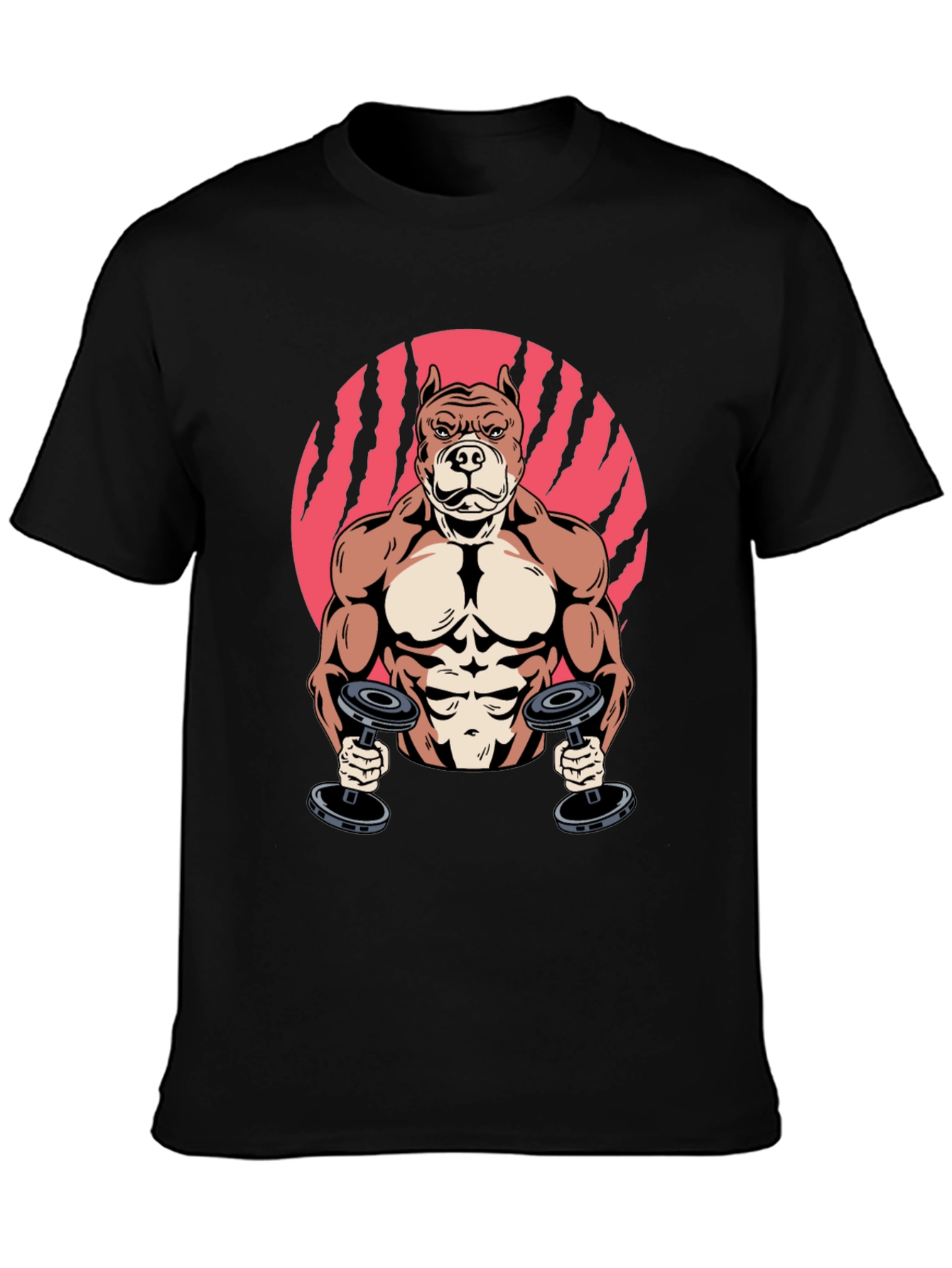 Muscle Dog Gym T-Shirt – Funny Fitness Dog Graphic Tee