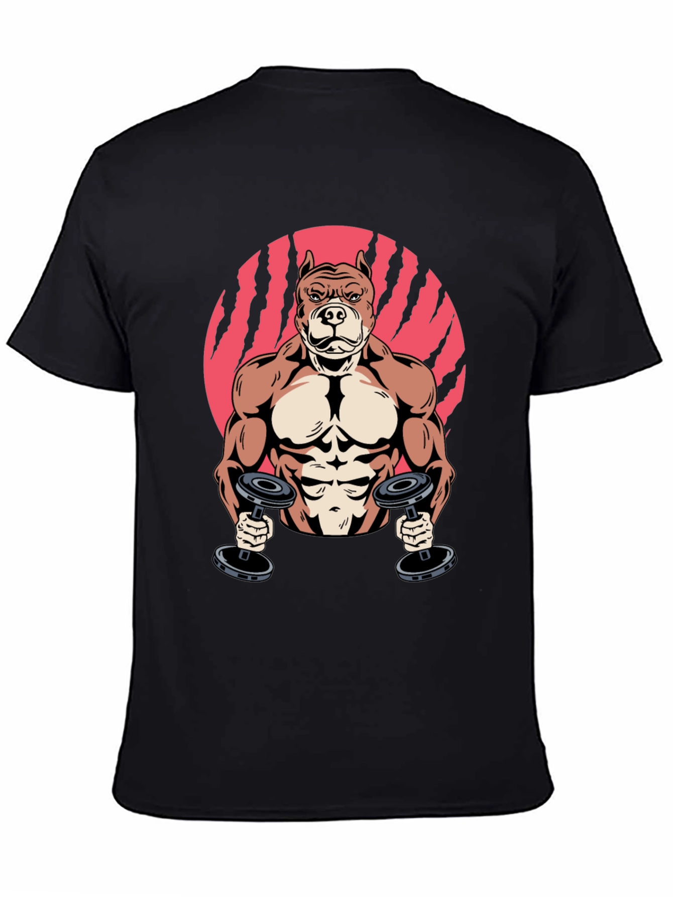 Muscle Dog Gym T-Shirt – Funny Fitness Dog Graphic Tee