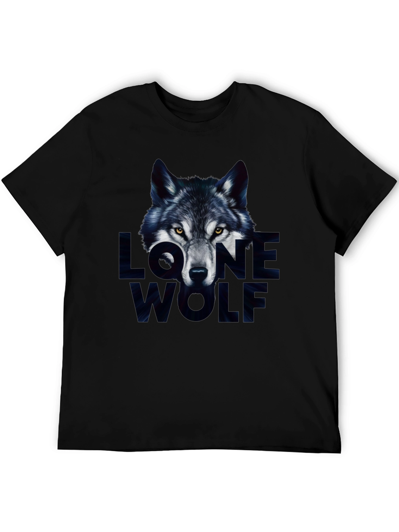 Lone Wolf Graphic Tee - Mens Black T-Shirt