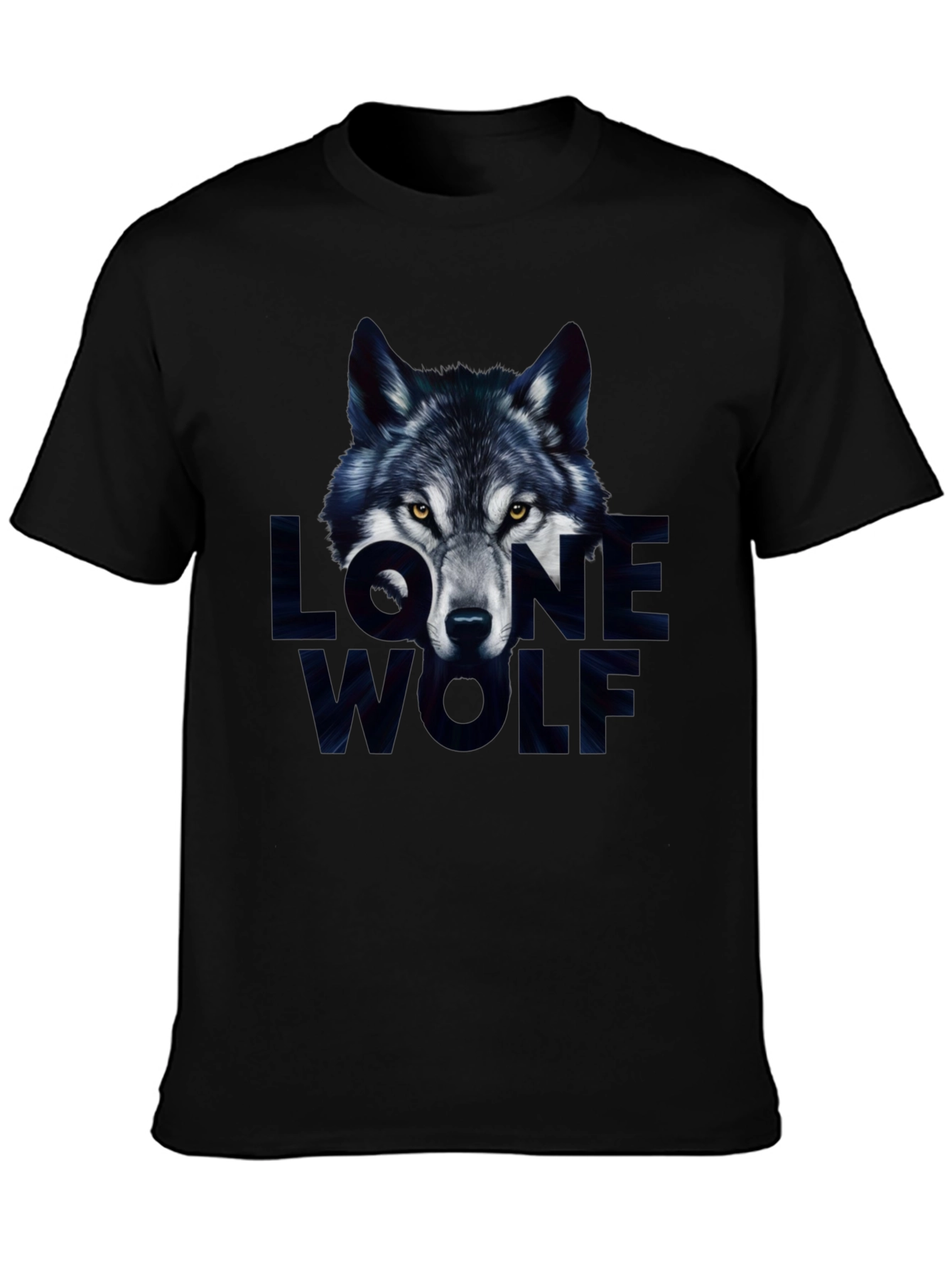 Lone Wolf Graphic Tee - Mens Black T-Shirt