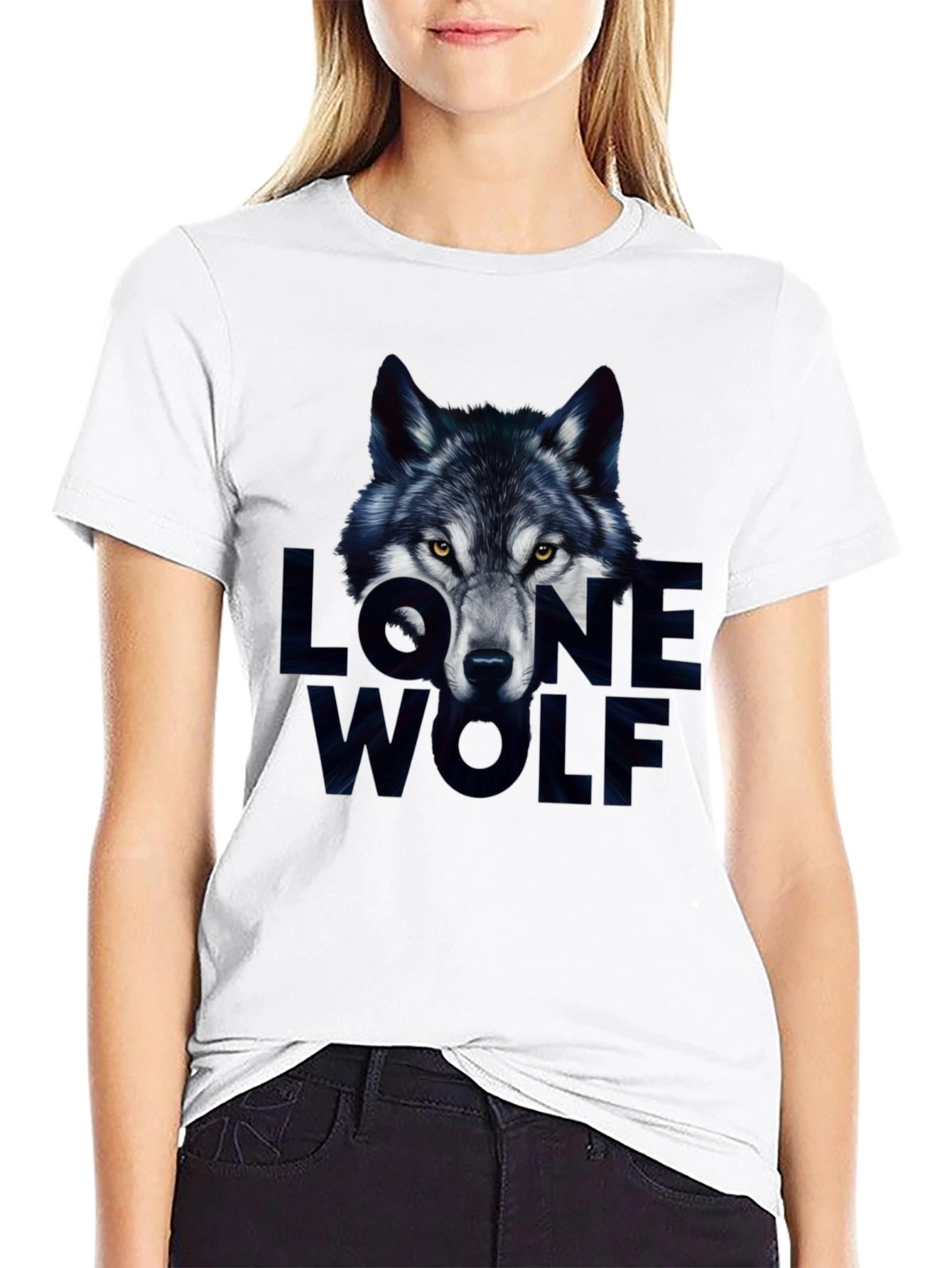 Lone Wolf Graphic Tee - Mens Black T-Shirt