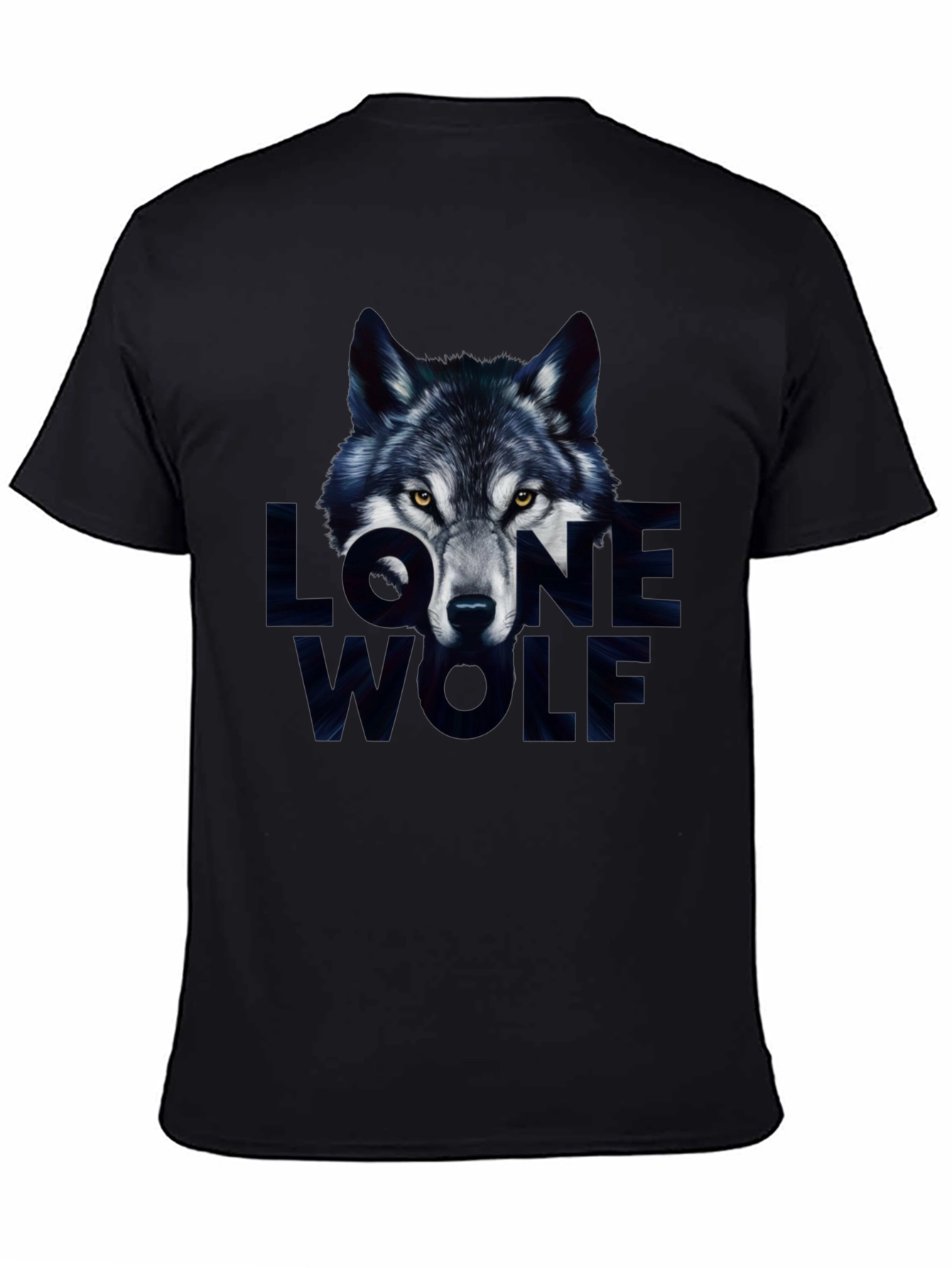 Lone Wolf Graphic Tee - Mens Black T-Shirt
