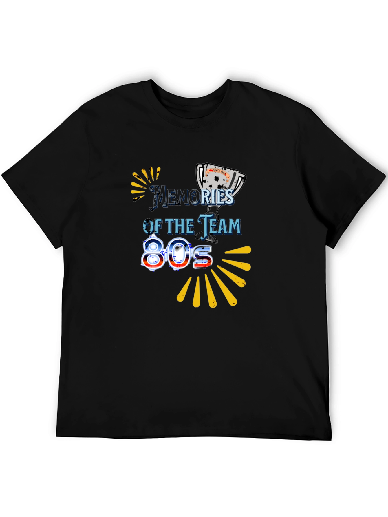 Memories of the Team 80s Black Graphic Tee