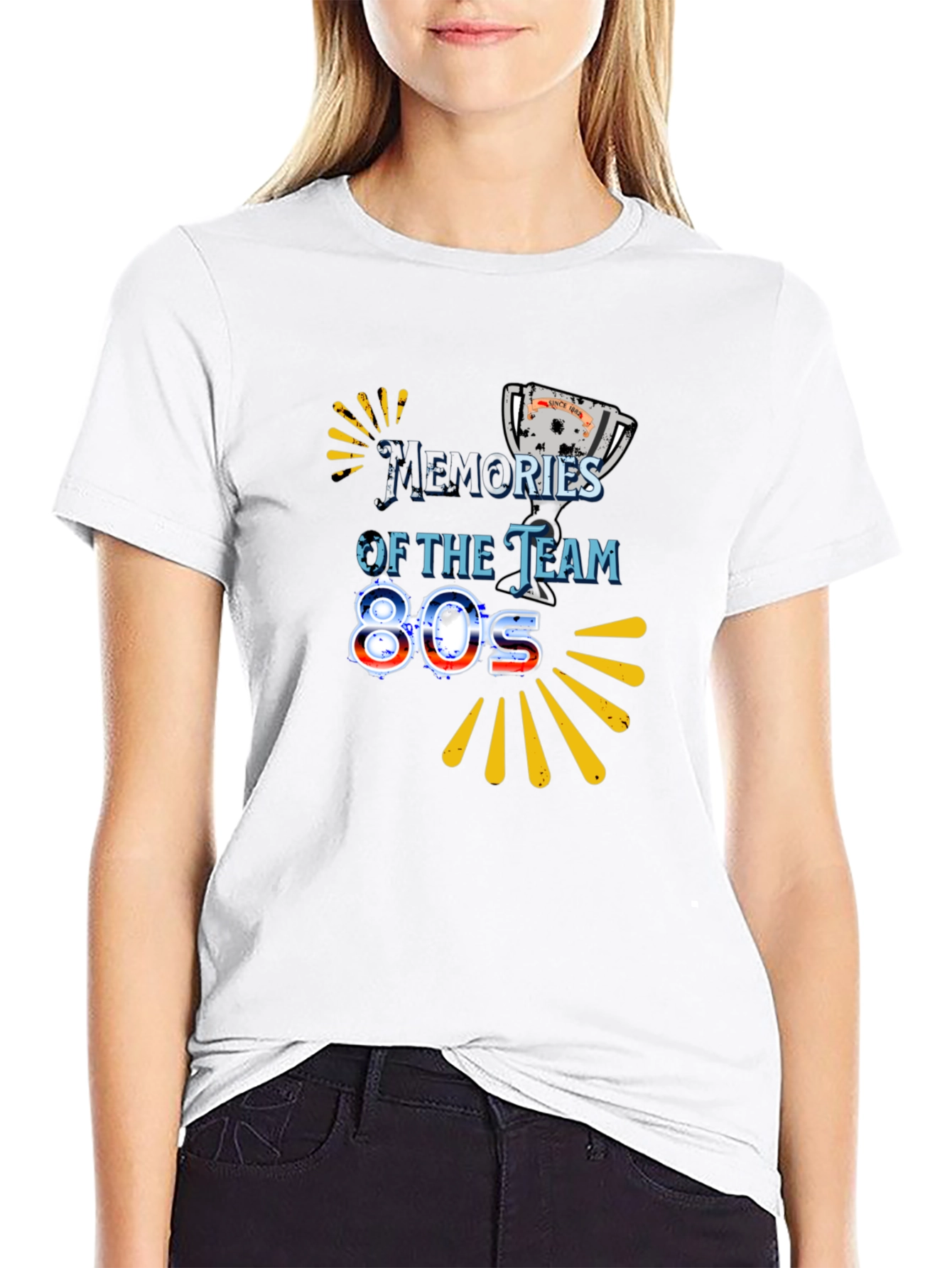 Memories of the Team 80s Black Graphic Tee