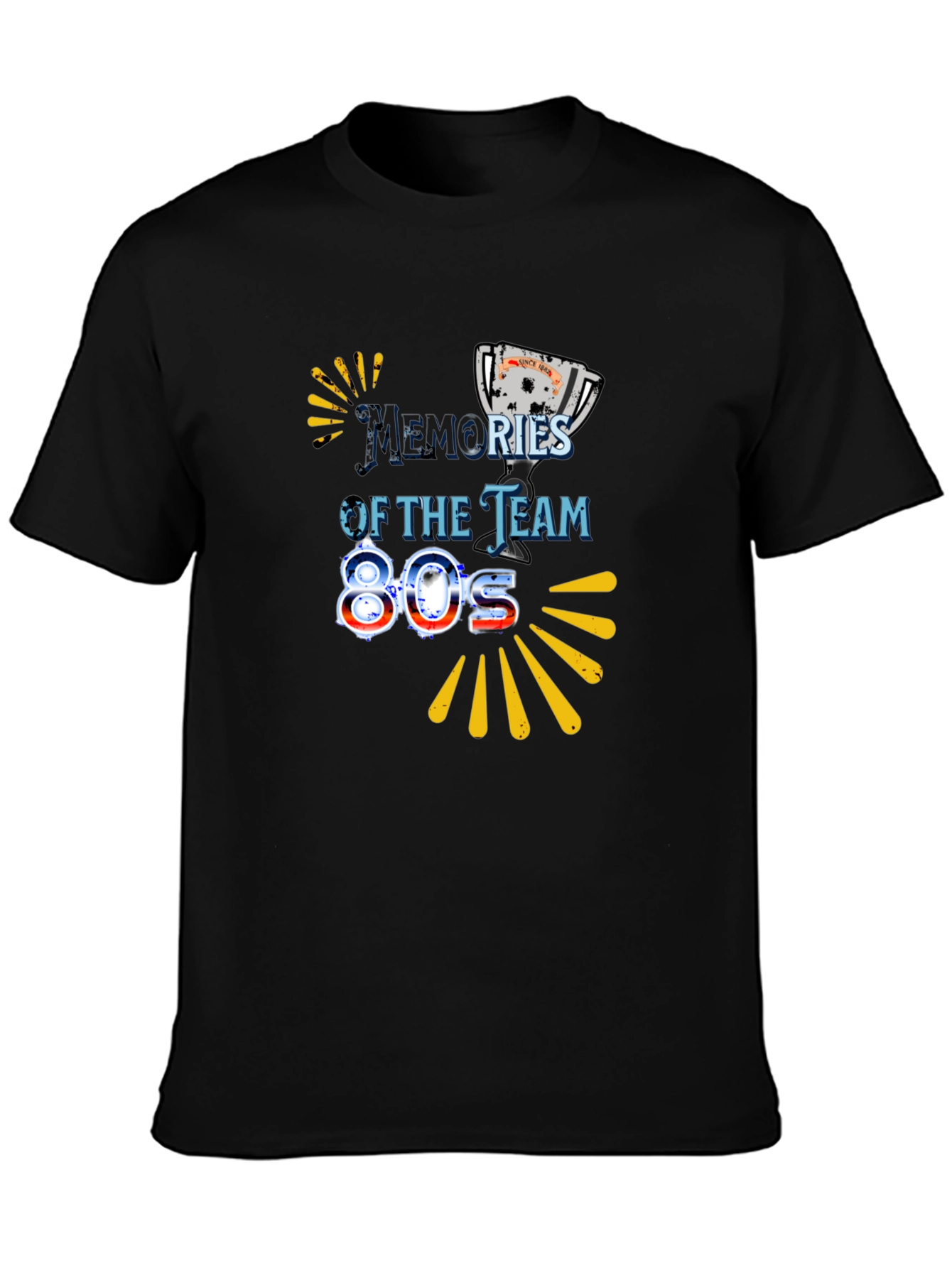Memories of the Team 80s Black Graphic Tee